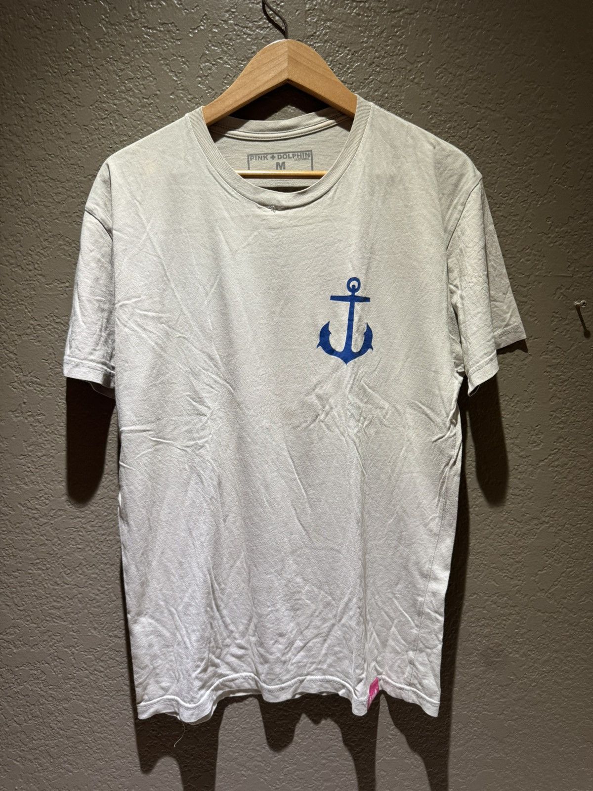 Pink Dolphin Vintage Pink Dolphin Anchor Lighthouse Logo Shirt Grey Teal Size US M / EU 48-50 / 2 - 1 Thumbnail