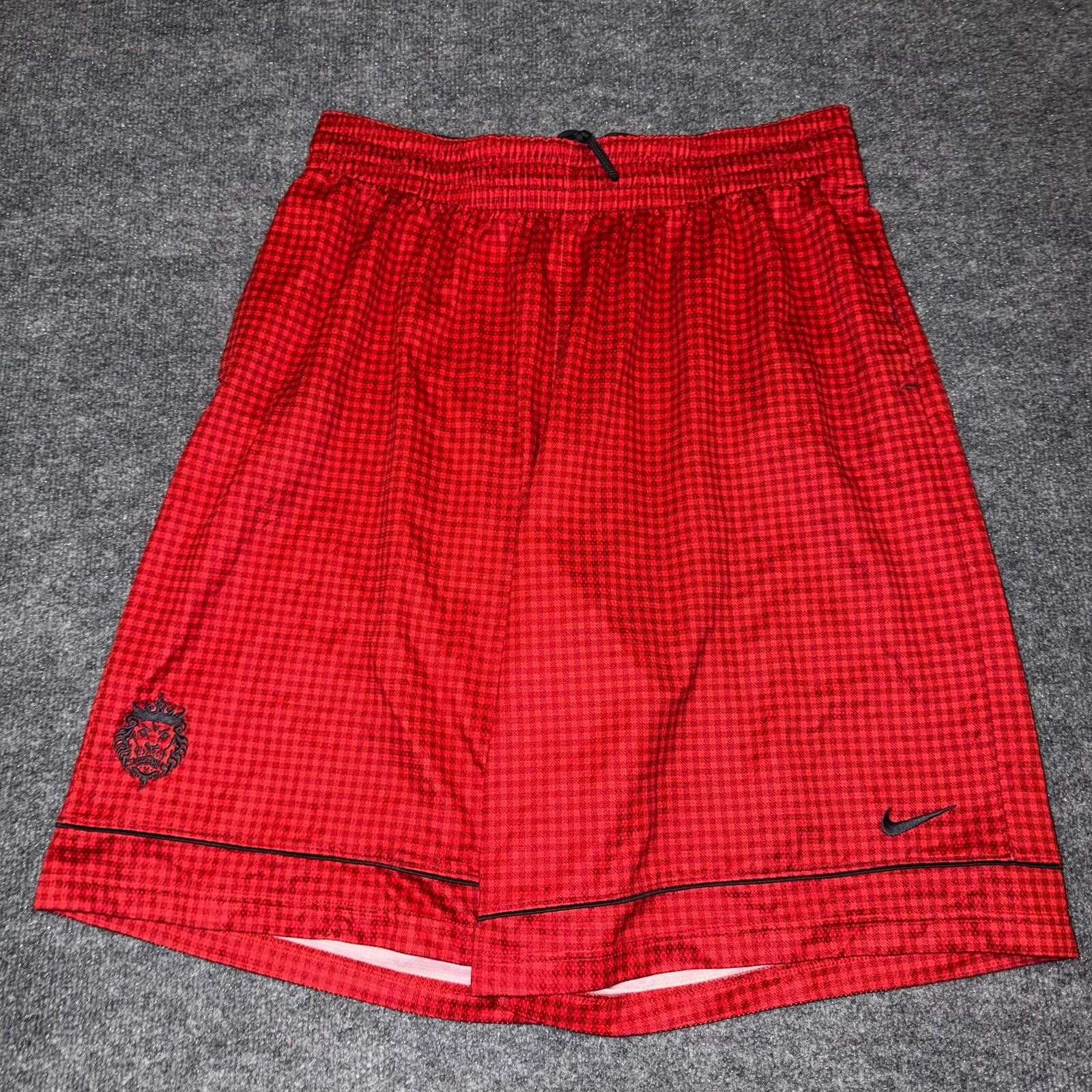 Nike Nike LeBron King James Super Baggy Red Hoop Shorts Mens XL Size US 36 / EU 52 - 1 Thumbnail