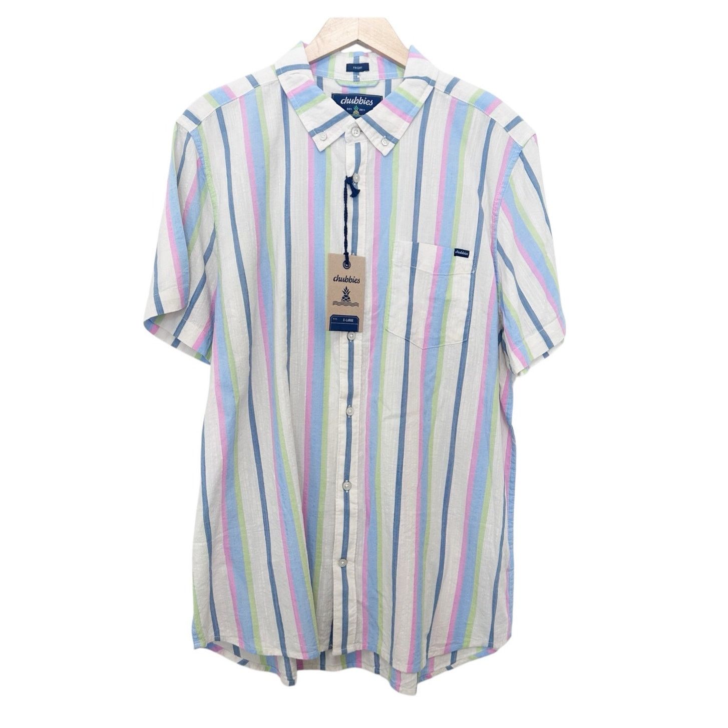 Chubbies Chubbies Resort Wear Friday Striped Button Down Sz XL Size US XL / EU 56 / 4 - 2 Thumbnail