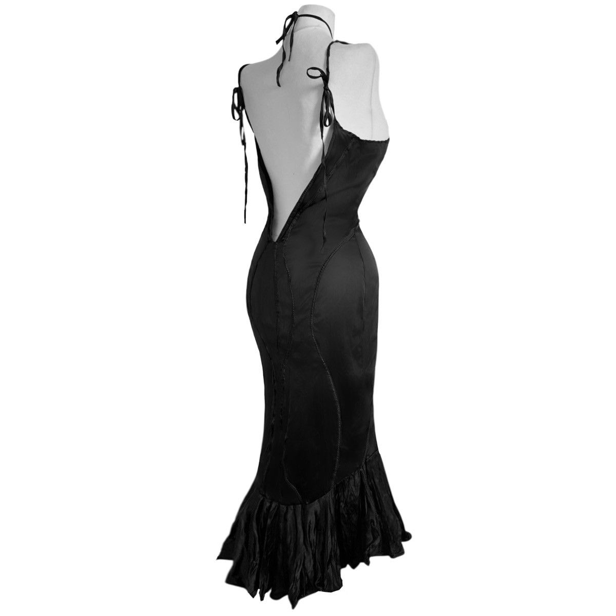Roberto Cavalli Roberto Cavalli Runway Open-Back Silk Evening Dress Size M / US 6-8 / IT 42-44 - 4 Thumbnail