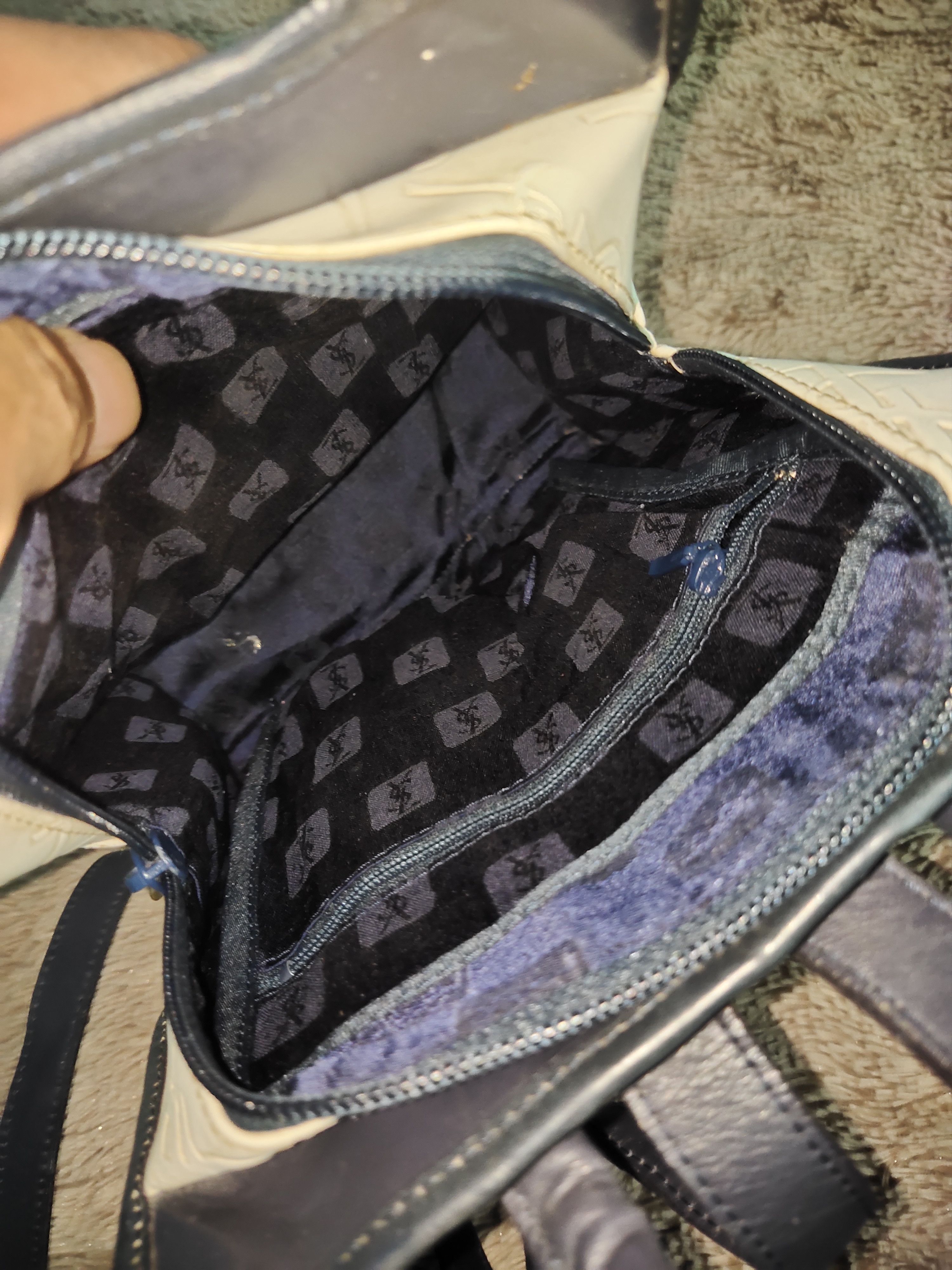 Vintage × Yves Saint Laurent Vintage Yves Saint Laurent Leather Bagpack Size ONE SIZE - 4 Thumbnail