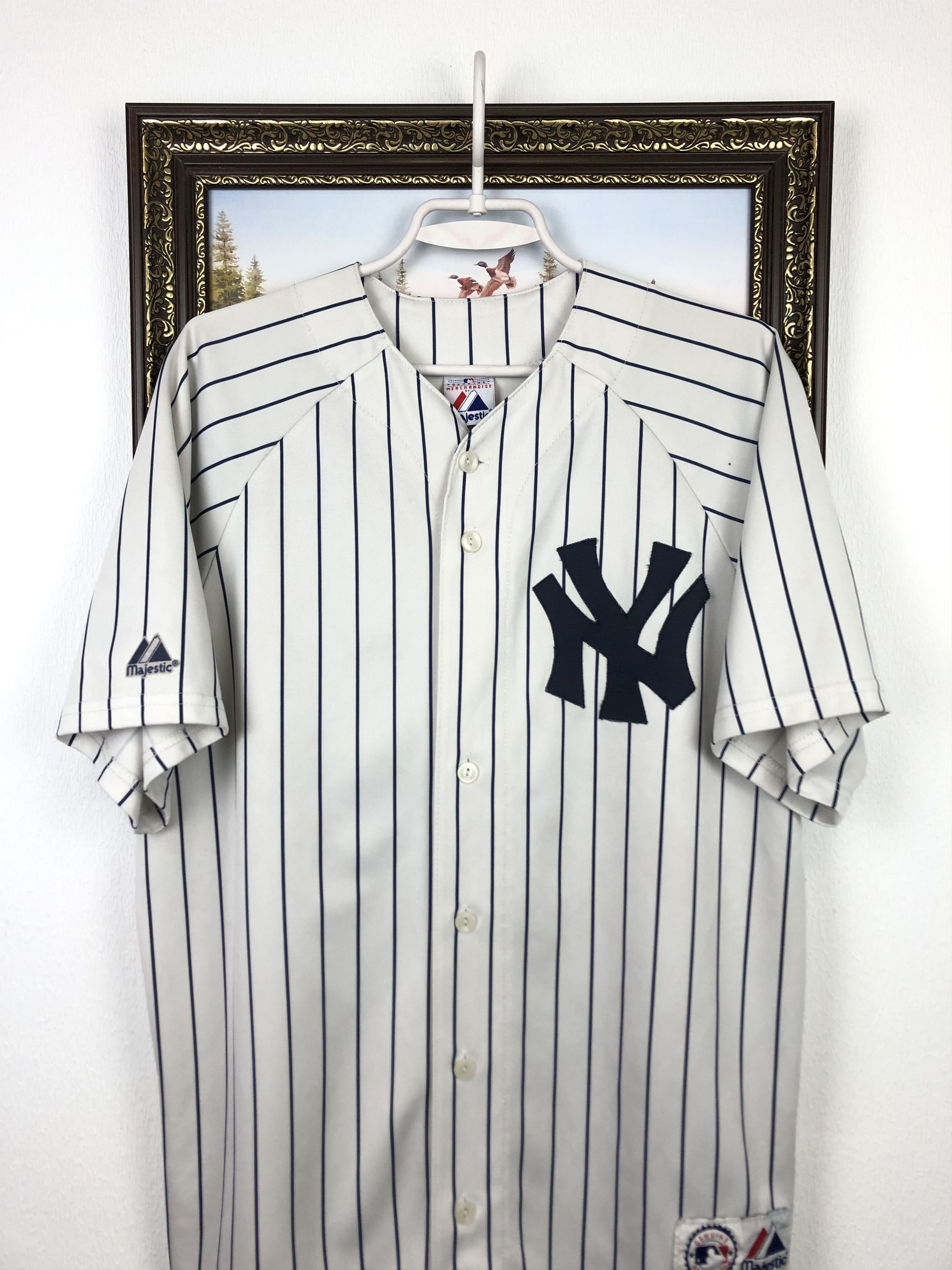 Majestic Vintage 90's Majestic New York Yankees Wang Jersey MLB Shirt Size US XL / EU 56 / 4 - 4 Thumbnail