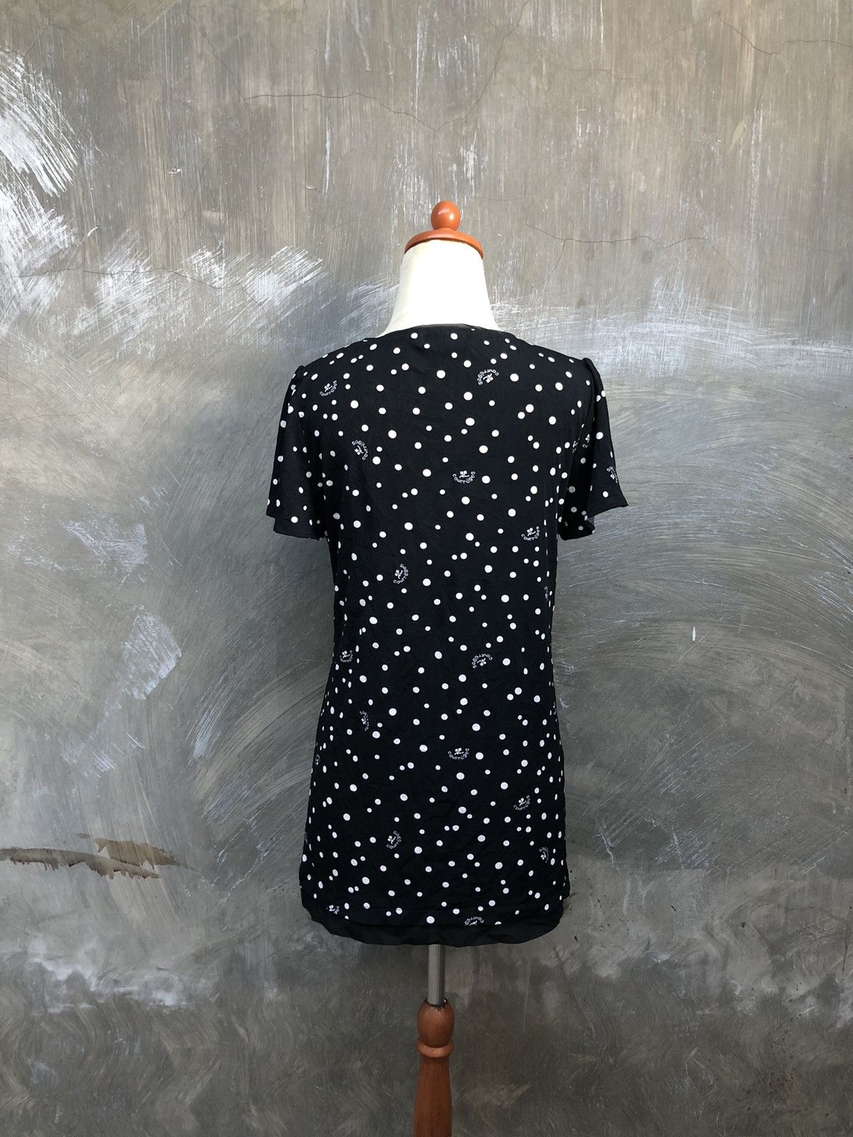 Courreges × Designer × Vintage Courreges Mini Dress Black Size M / US 6-8 / IT 42-44 - 3 Thumbnail