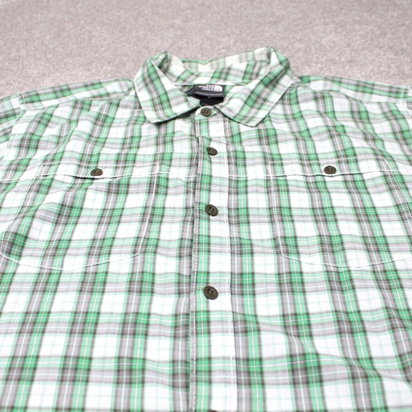 The North Face The North Face Shirt Mens XL Green Plaid Short Sleeve Button-Up Size US XL / EU 56 / 4 - 4 Thumbnail