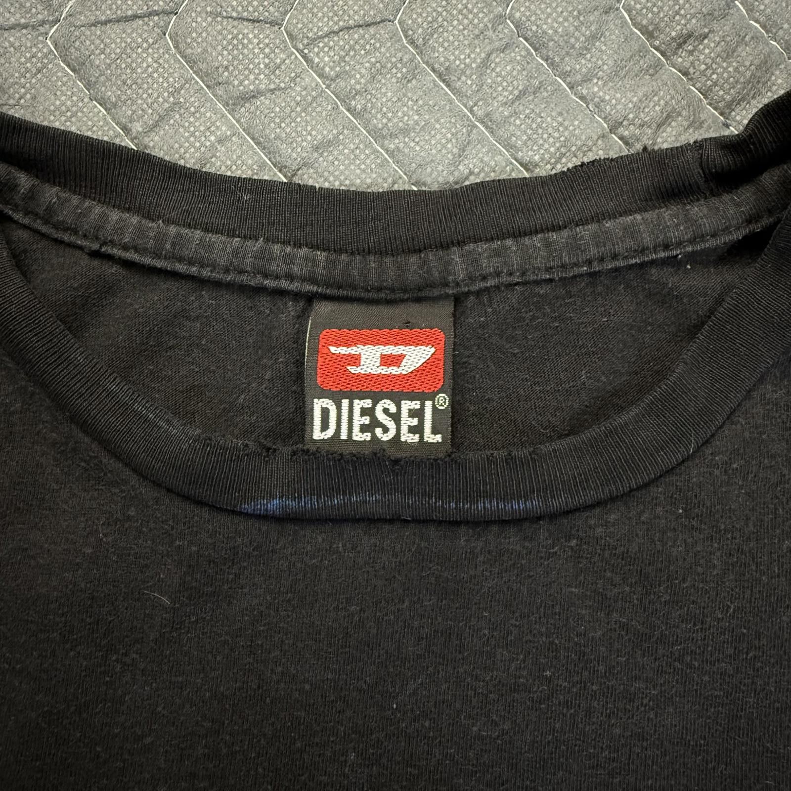 Diesel Y2K Diesel T Shirt Mens Medium Black Denim Division Size US M / EU 48-50 / 2 - 3 Thumbnail