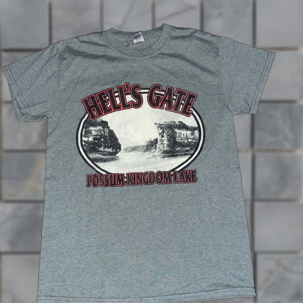 Vintage VINTAGE Hell’s Gate Possum Kingdom Lake T-Shirt Green Small Men S T-Shirt Size US S / EU 44-46 / 1 - 1 Thumbnail