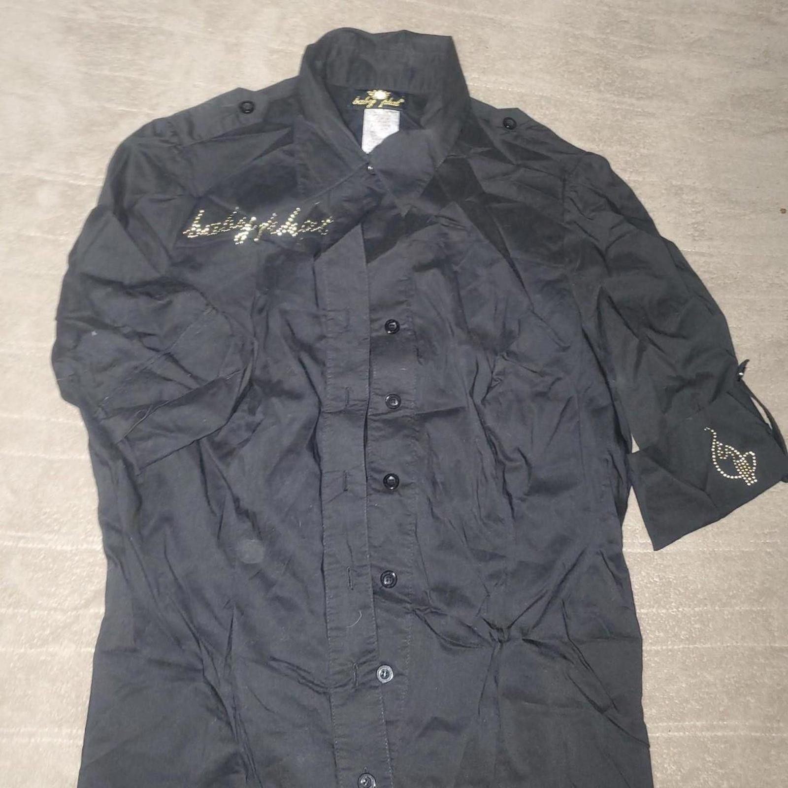 Other Baby Phat Women's Black Blouse Size L / US 10 / IT 46 - 1 Thumbnail