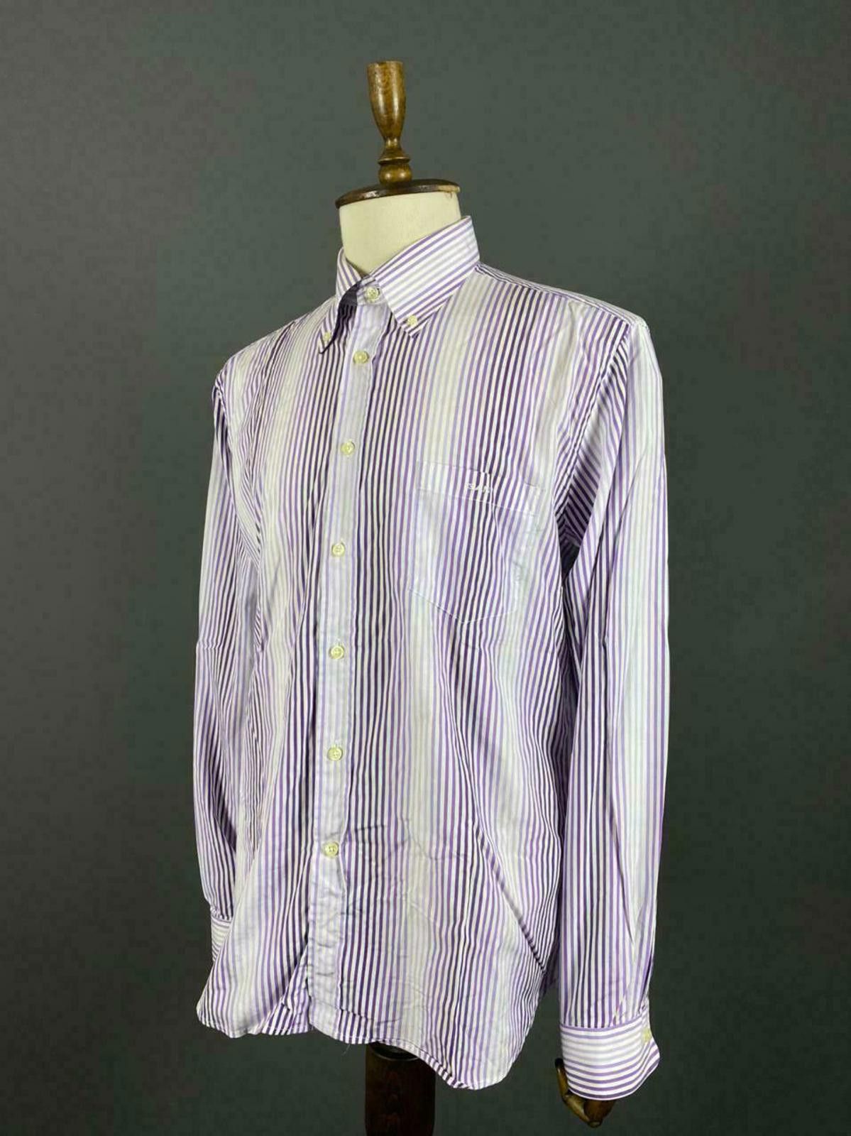 Gant Gant Oxford Egyptian Cotton Fitted Stripe Shirt Size XL Size US XL / EU 56 / 4 - 1 Thumbnail