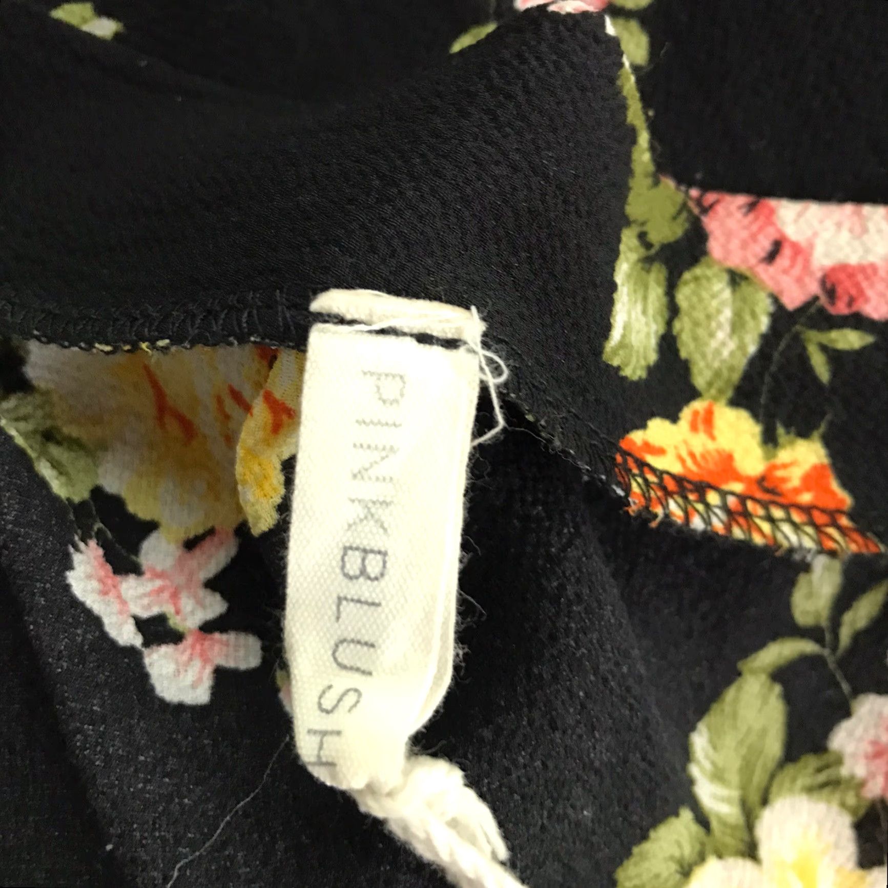 Pinko PinkBlush Floral Swimsuit Cover-Up Robe Women’s Size M Multicolor 3/4 Sleeve USA Size ONE SIZE - 3 Thumbnail