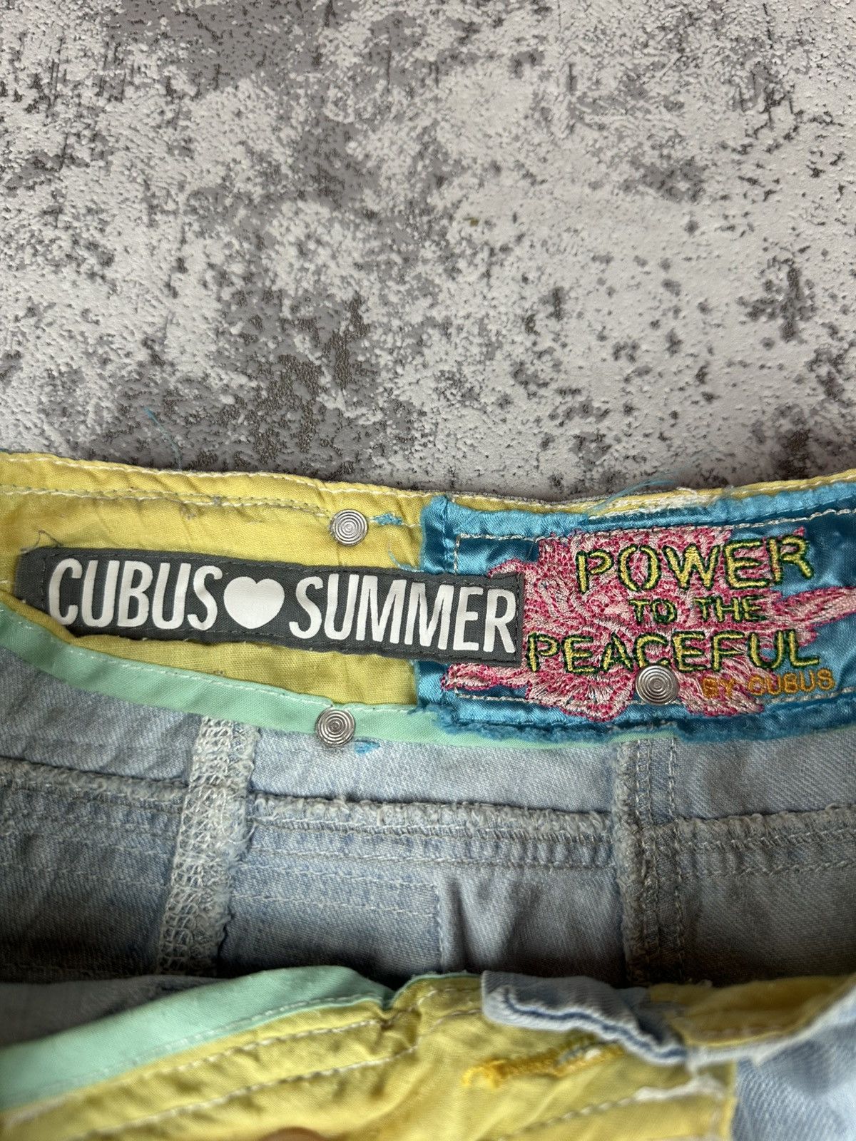 Vintage Cubus Summer Y2K Light Wash Cargo Shorts Size 25" / US 0 / IT 36 - 7 Thumbnail
