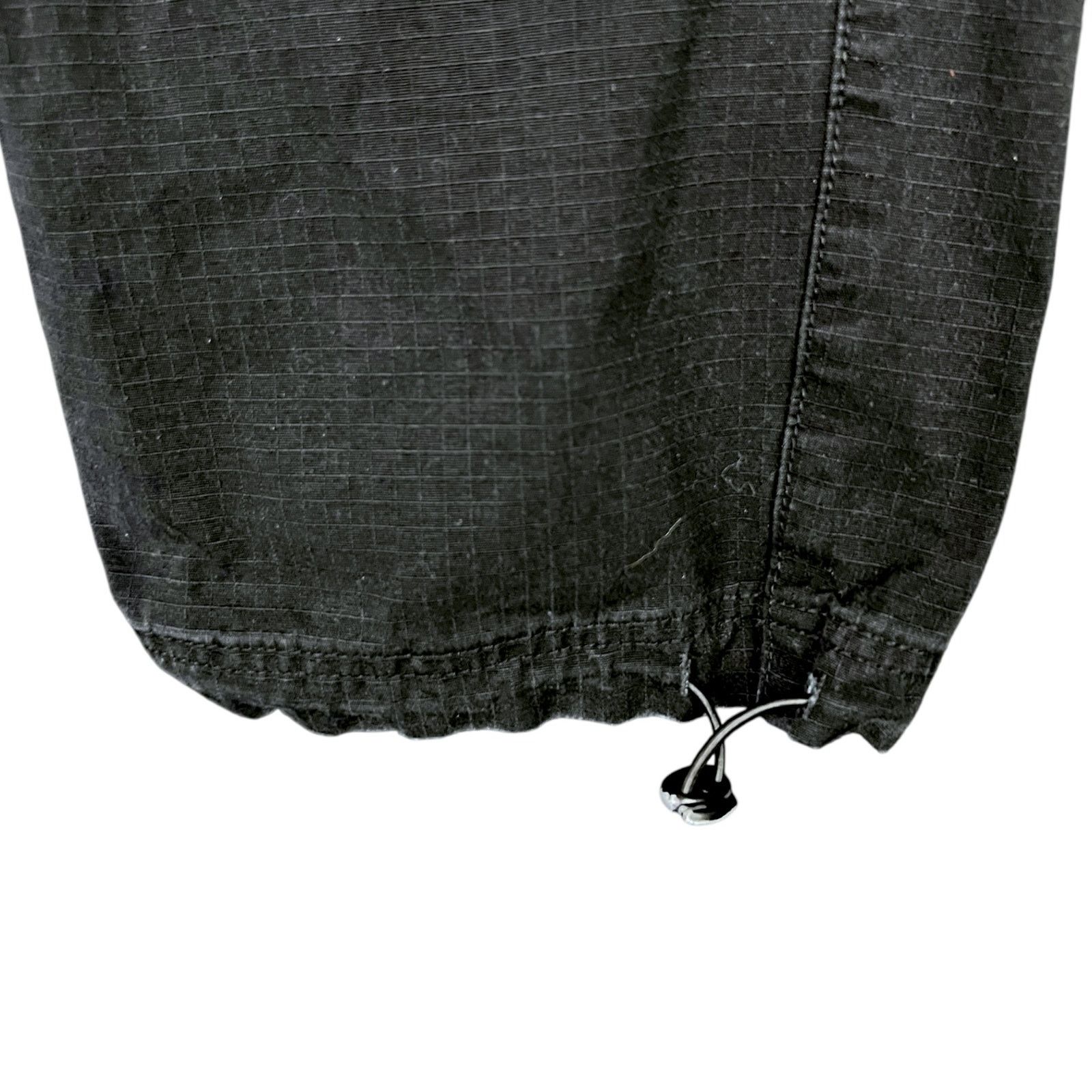 Carre Carre Paris France Men's Small Black Ripcord Cargo Pants Size US 30 / EU 46 - 5 Thumbnail