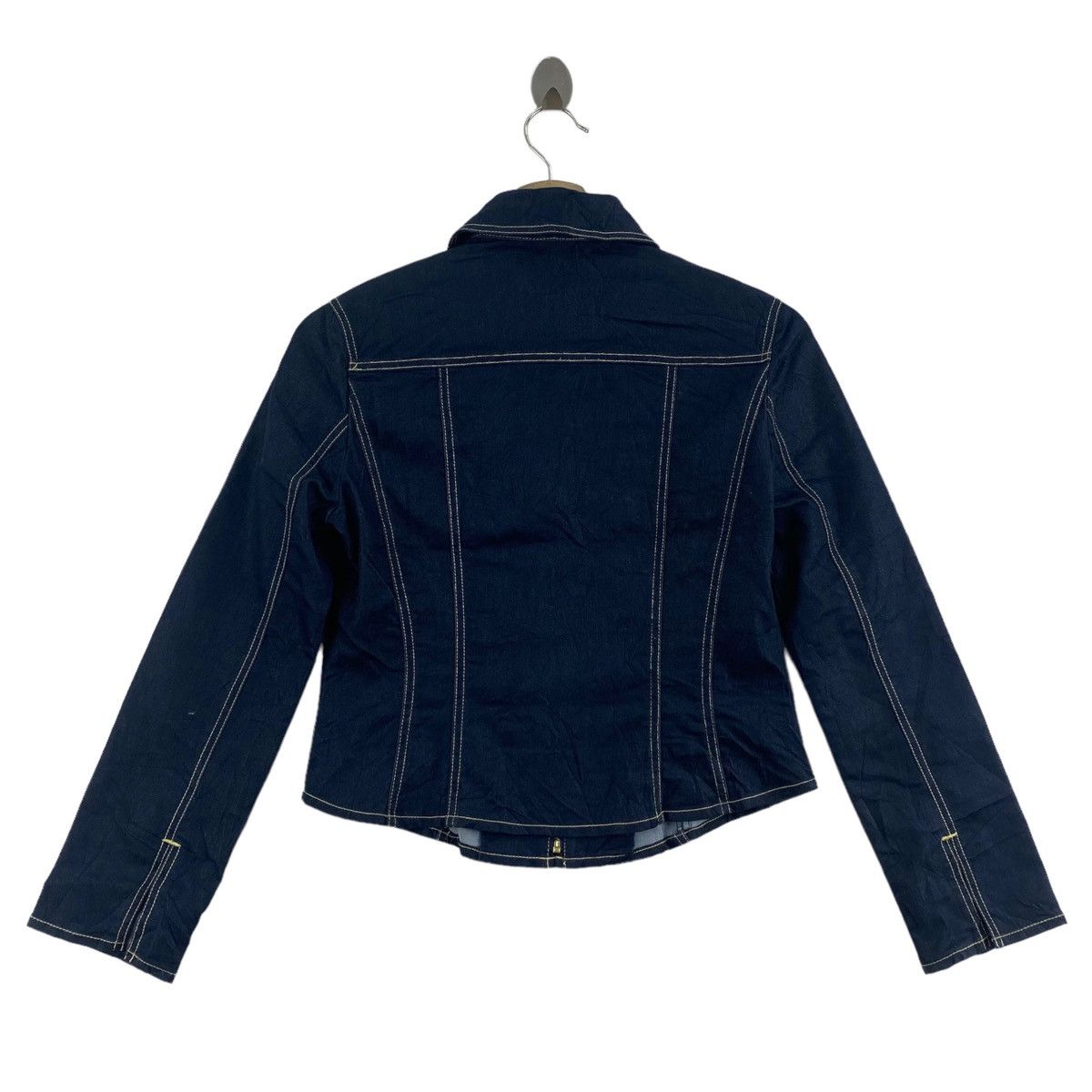 Japanese Brand HIROMICHI NAKANO Japanese Designer Navy Denim Jeans Jacket Size XXS / US 00 / IT 34 - 4 Thumbnail