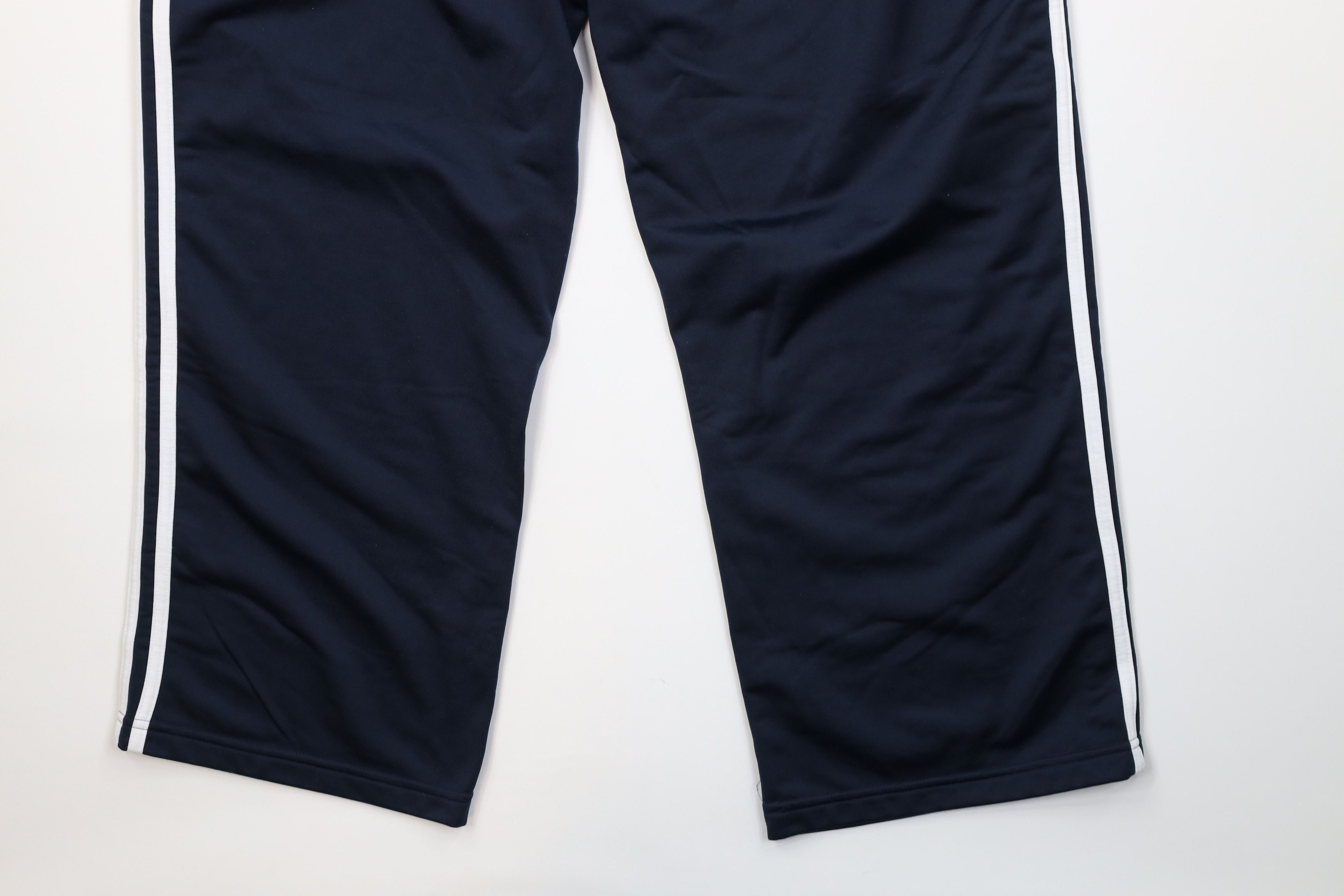 Adidas Vintage Y2K Adidas Striped Wide Leg Sweatpants Pants Blue Size US 34 / EU 50 - 13 Thumbnail