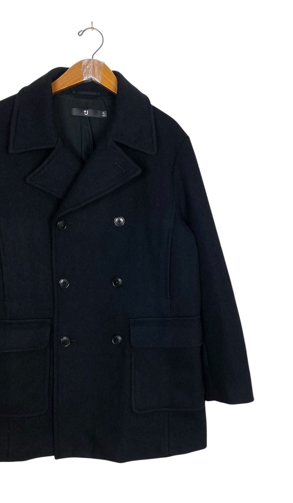 Jil Sander × Uniqlo Rare‼️ Uniqlo X Jil Sander Double Breasted Wool Pea Coat Size US M / EU 48-50 / 2 - 3 Thumbnail