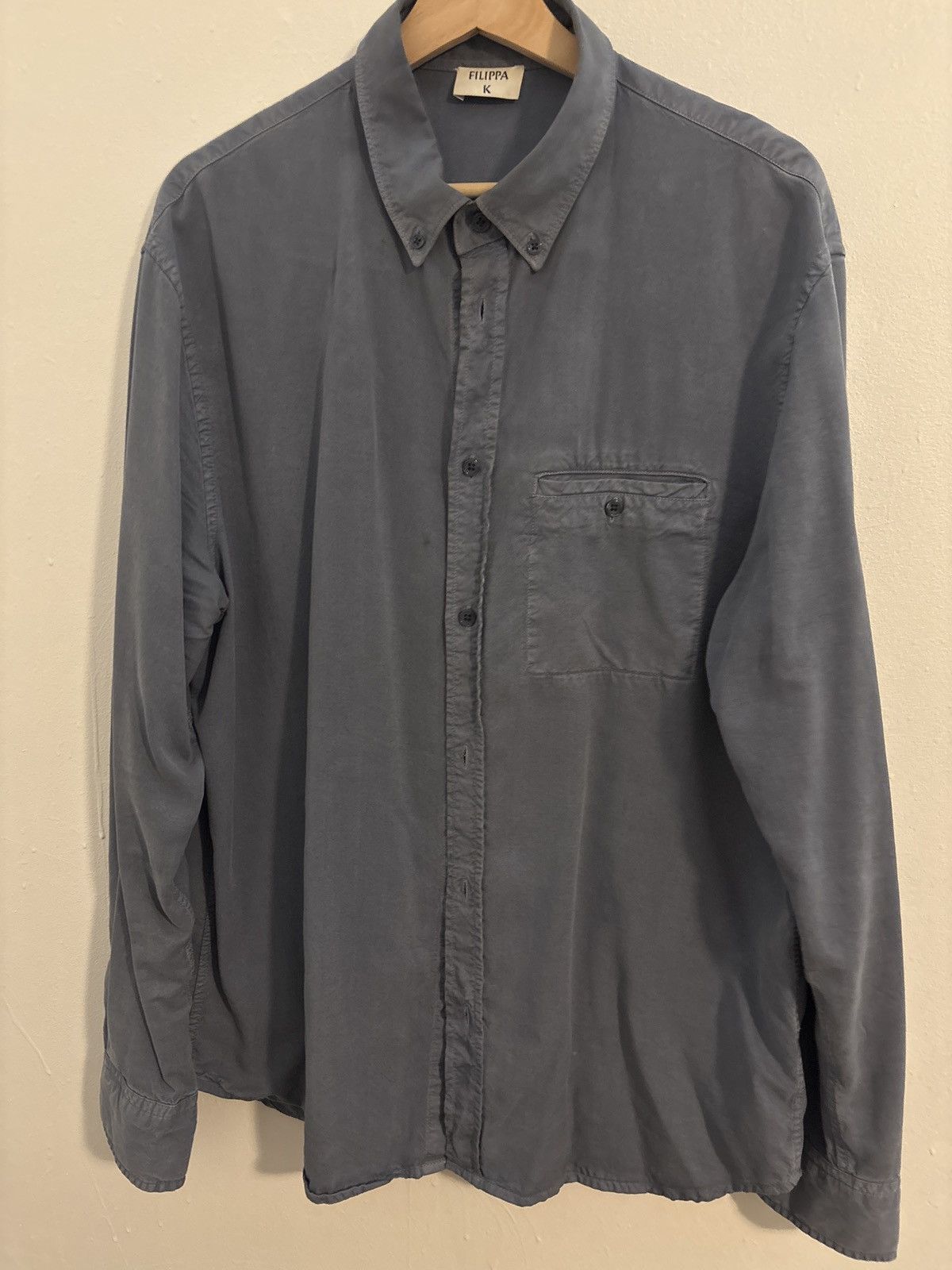 Filippa K Filippa K mens shirt blue grey Large Size US L / EU 52-54 / 3 - 1 Thumbnail