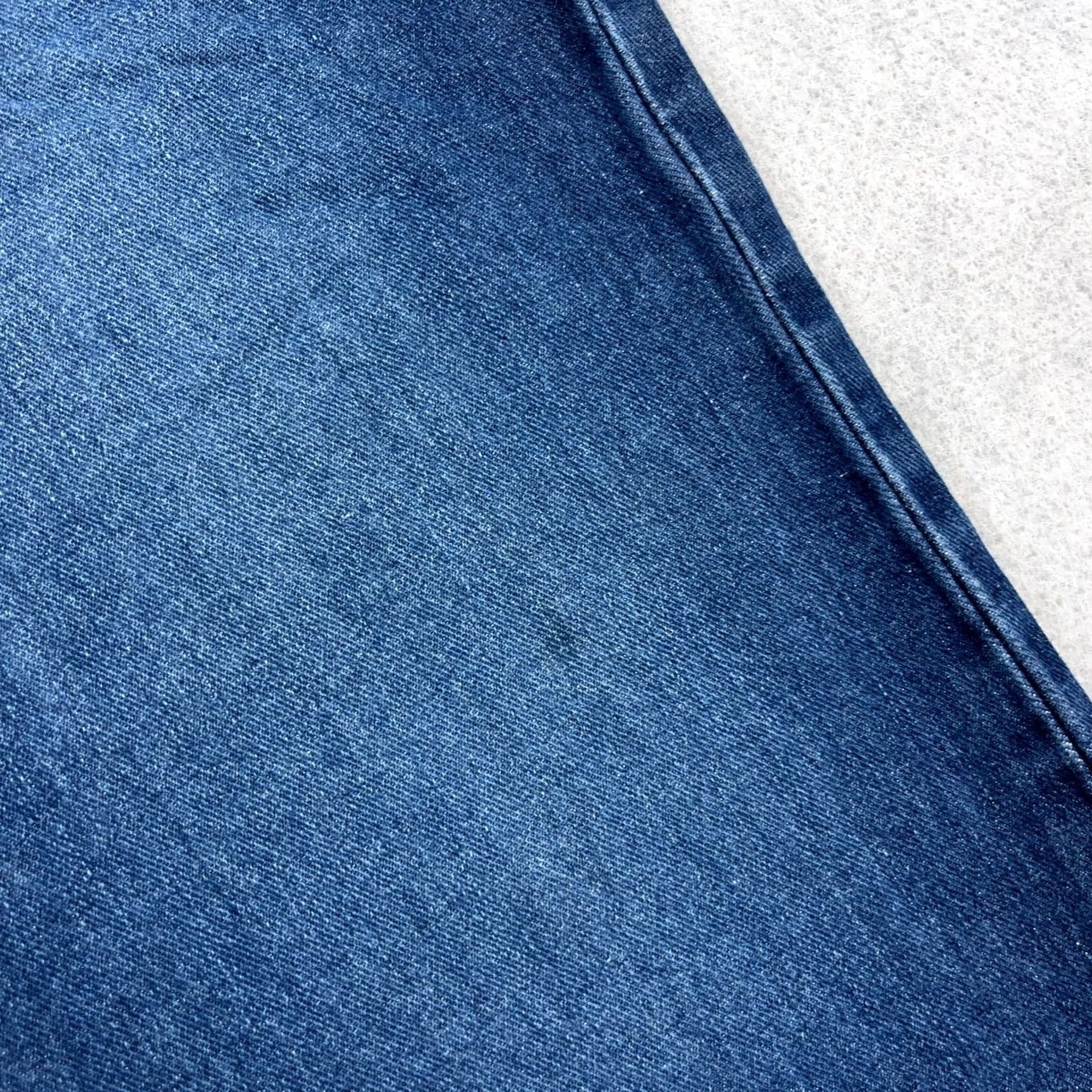 Harley Davidson Harley-Davidson Jeans Men 46x36 Slim Boot Cut Dark Wash USA Made Denim 5-Pocket Solid Blue MCM Images Size US 30 / EU 46 - 6 Thumbnail