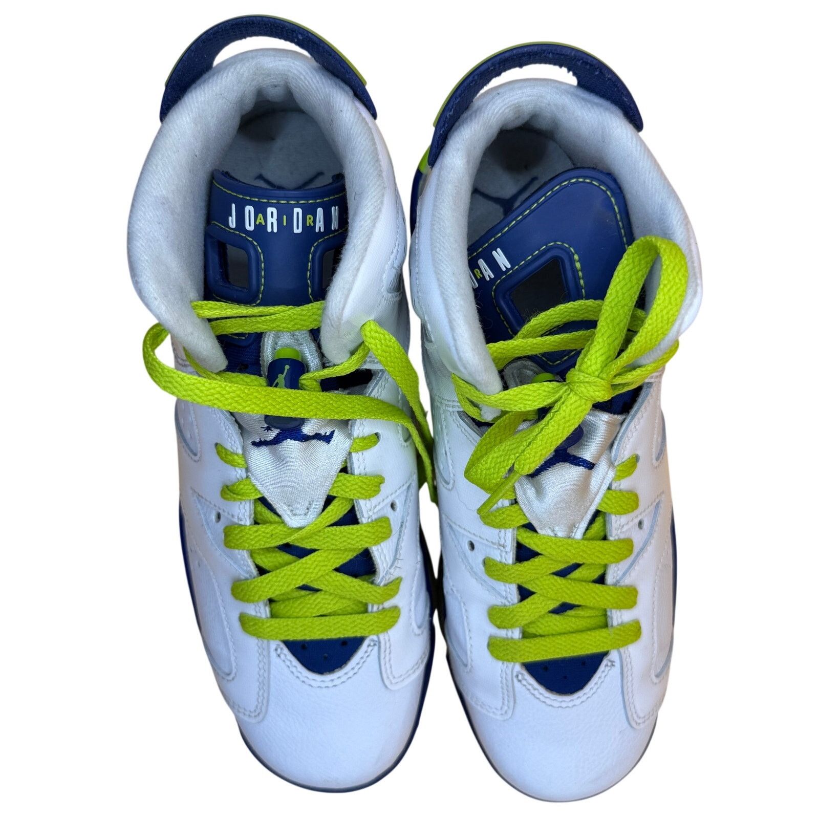 Jordan Brand Nike Air Jordan 6 Retro Fierce Green Seahawks Size 6 Size US 6 / EU 39 - 2 Thumbnail
