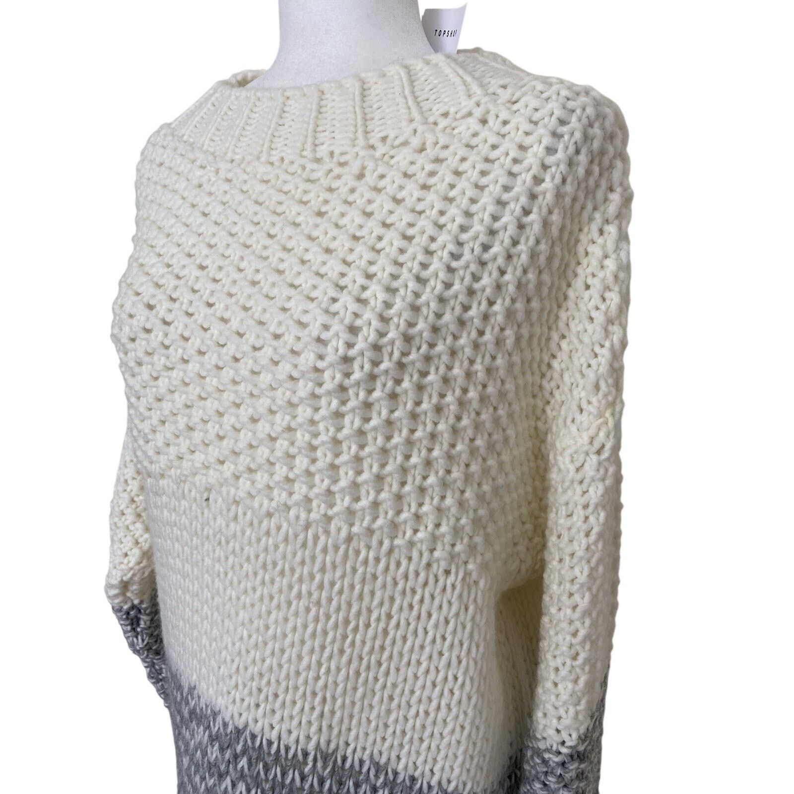 Topshop Topshop knitted sweater wool blend sweater size M/L A003073 Size M / US 6-8 / IT 42-44 - 2 Thumbnail