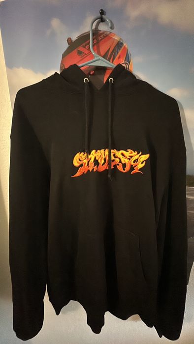 Stüssy best sale fire hoodie