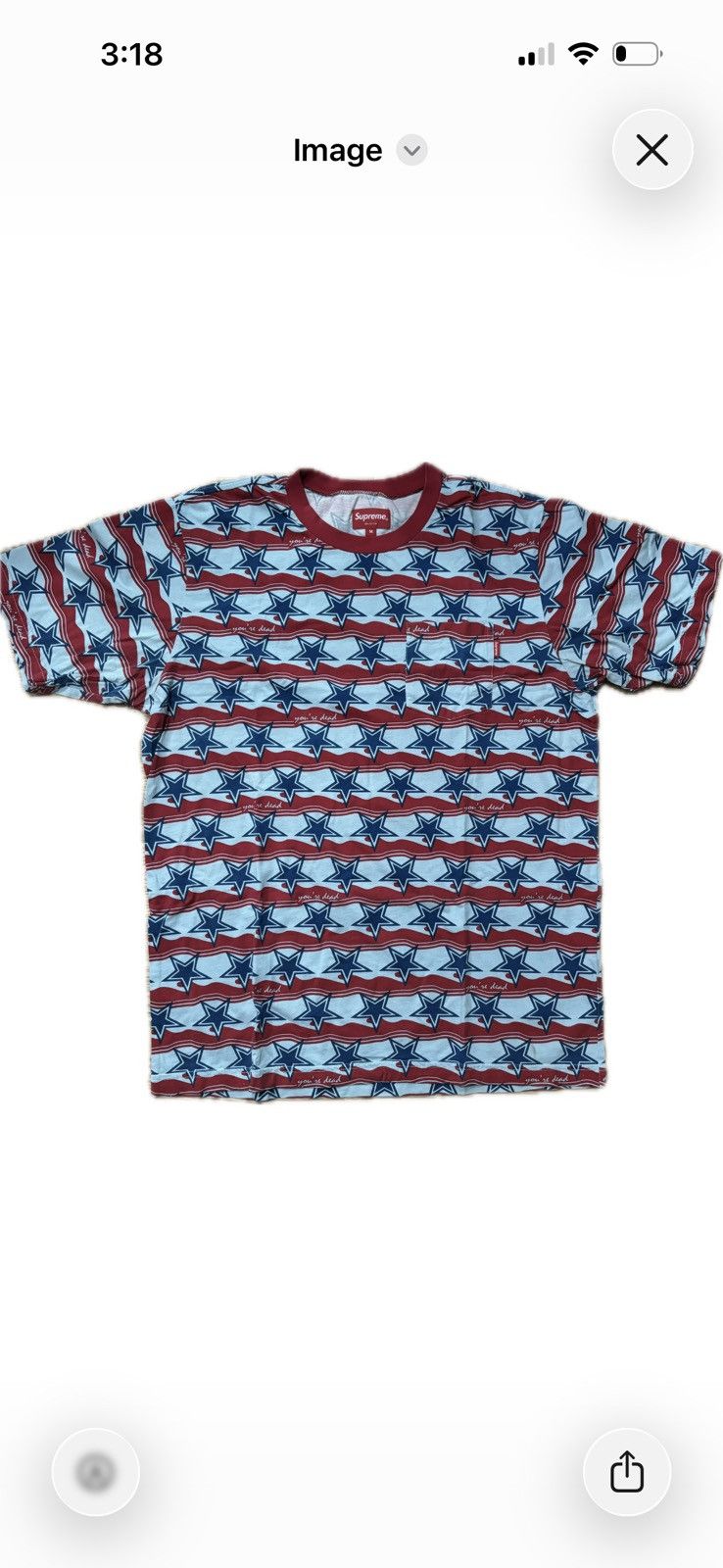 Supreme Supreme You're Dead Tshirt Size US M / EU 48-50 / 2 - 1 Thumbnail
