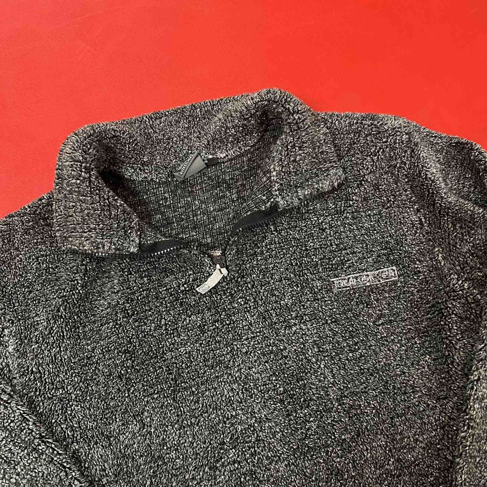 Quiksilver Vintage 90s Quiksilver fleece zip sweater Teddy Sz L Size US L / EU 52-54 / 3 - 3 Thumbnail