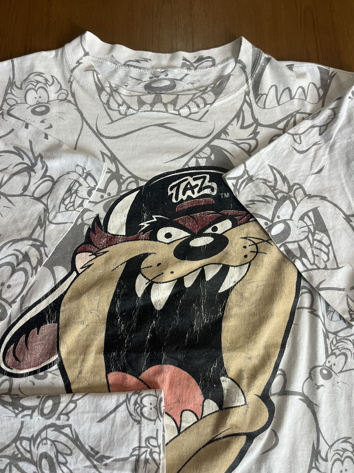 Warner Bros Vintage TAZ (ovp) Looneytunes 1993’s Warner Bros Tshirt Size US XL / EU 56 / 4 - 8 Thumbnail