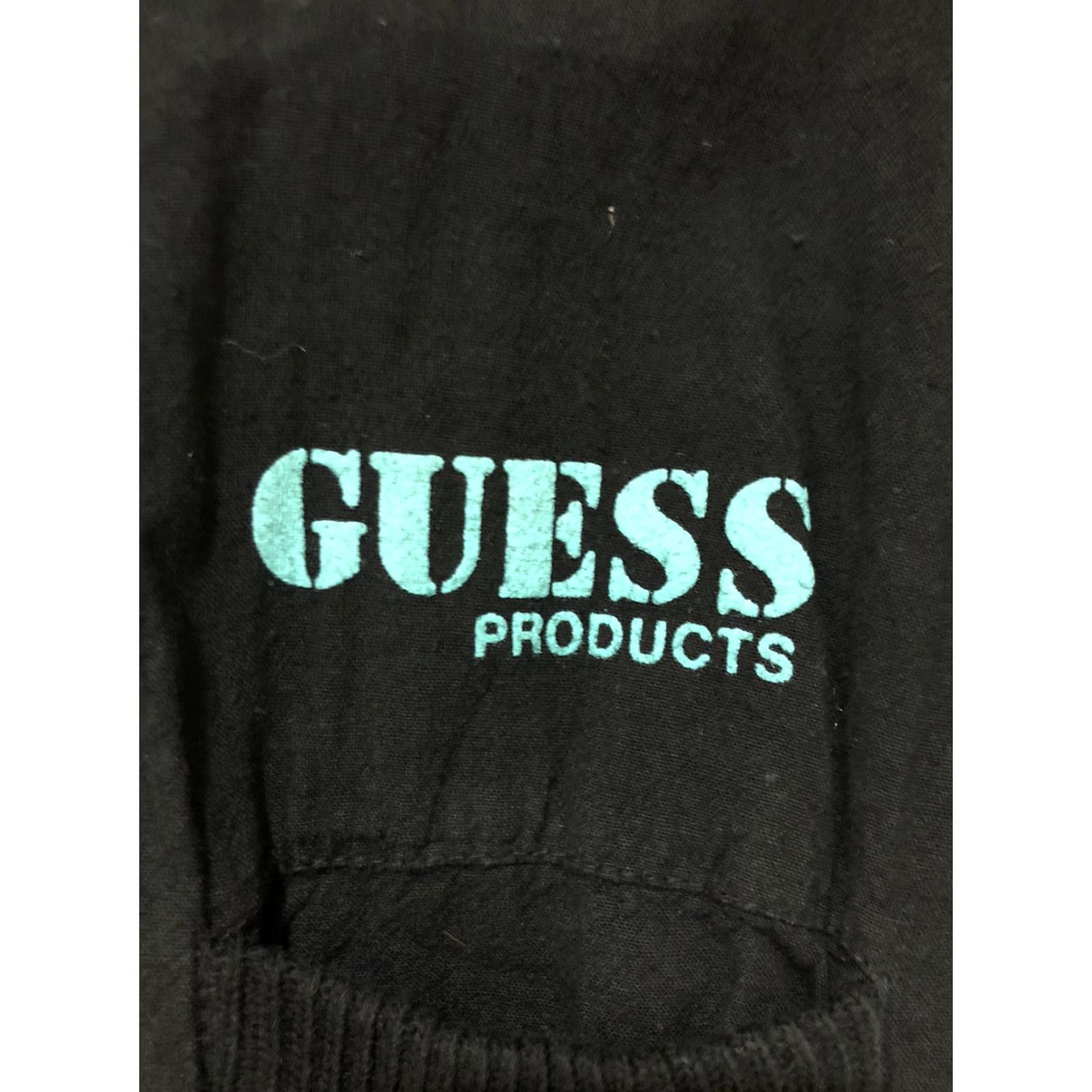 Guess VINTAGE Guess Bomber Jacket XL Black 90s Hip Hop Men Zip Puff Print 25 x 30 Size US XL / EU 56 / 4 - 5 Thumbnail