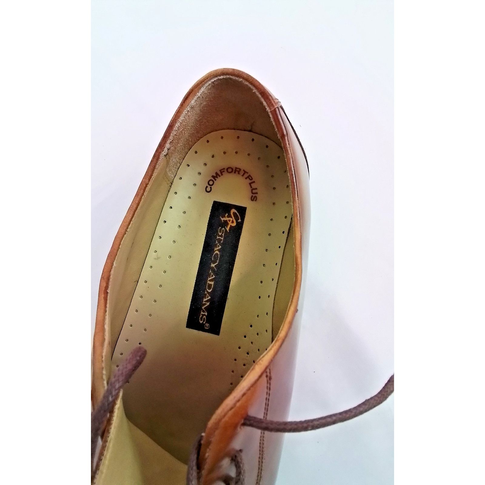 Stacy Adams Stacy Adams Dress Shoes Men's 10M Brown Lace Up Size US 10 / EU 43 - 17 Thumbnail