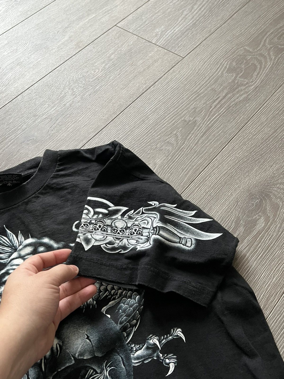 Japanese Brand × Vintage Vintage 💥 Dragon Japanese T-Shirt Tee yin yang Japan Size US L / EU 52-54 / 3 - 11 Thumbnail