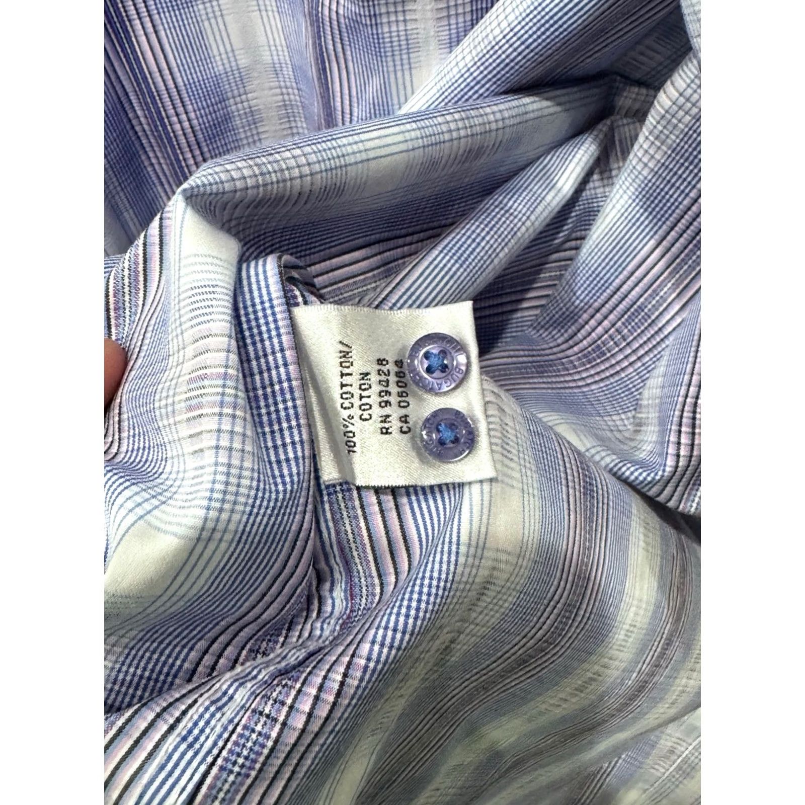 BUGATCHI Bugatchi Uomo Ctn Plaid Shirt 2XL XXL Mens Long Sleeve Button Up Shirt Multicolor Size US XXL / EU 58 / 5 - 8 Thumbnail