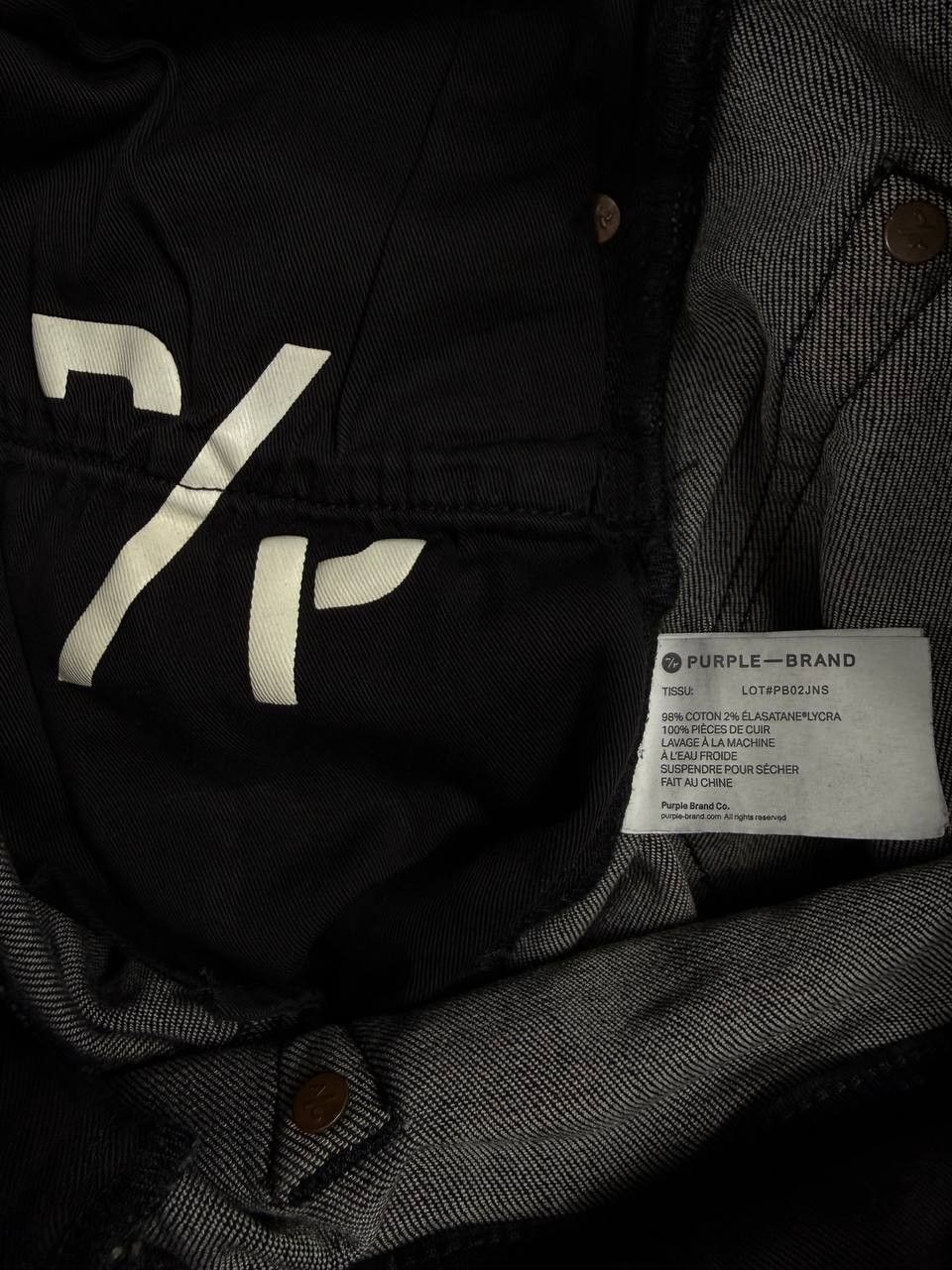 Purple Brand PURPLE BRAND Over Spray Skinny Jeans 'Black' Size US 31 - 13 Thumbnail