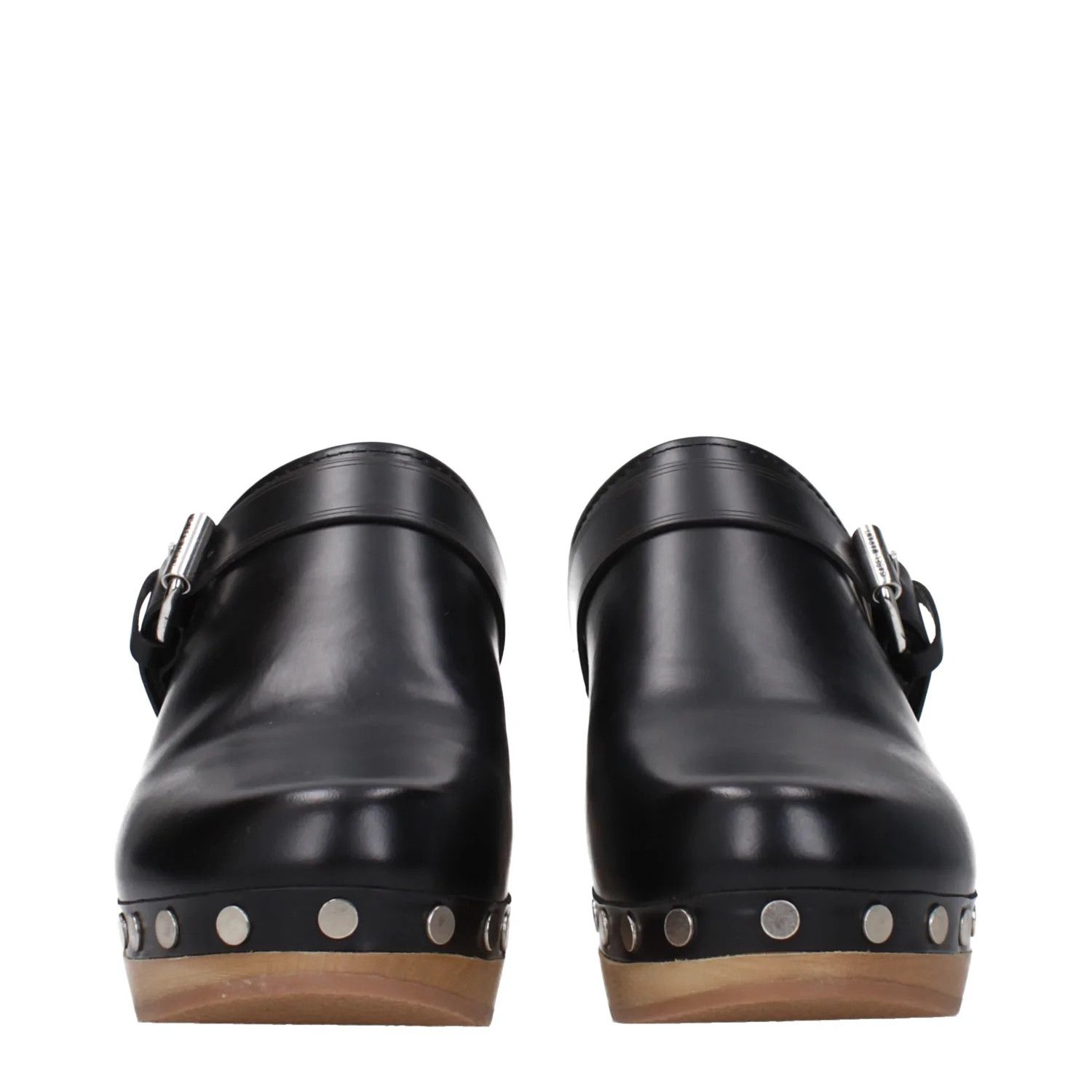 Isabel Marant ob1o1e1124 Leather Slippers & Clogs in Black Size US 7 / IT 37 - 3 Thumbnail