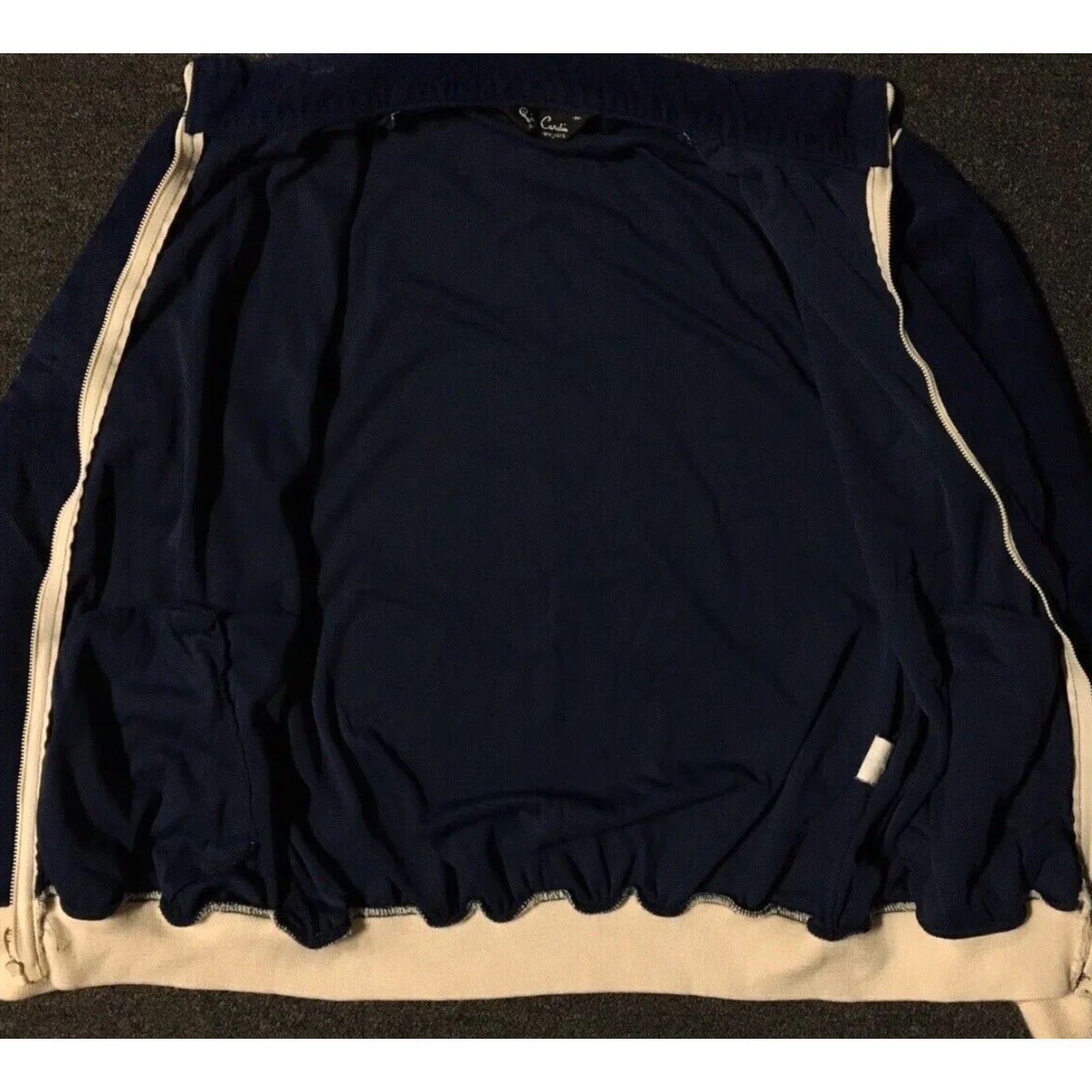 Vintage VINTAGE Pierre Cardin Velour Track Jacket S M Talon Zip Blue Bomber Jacket Mens 70s 80s Grunge Paris Velour Zip Track Jacket Size US S / EU 44-46 / 1 - 5 Thumbnail