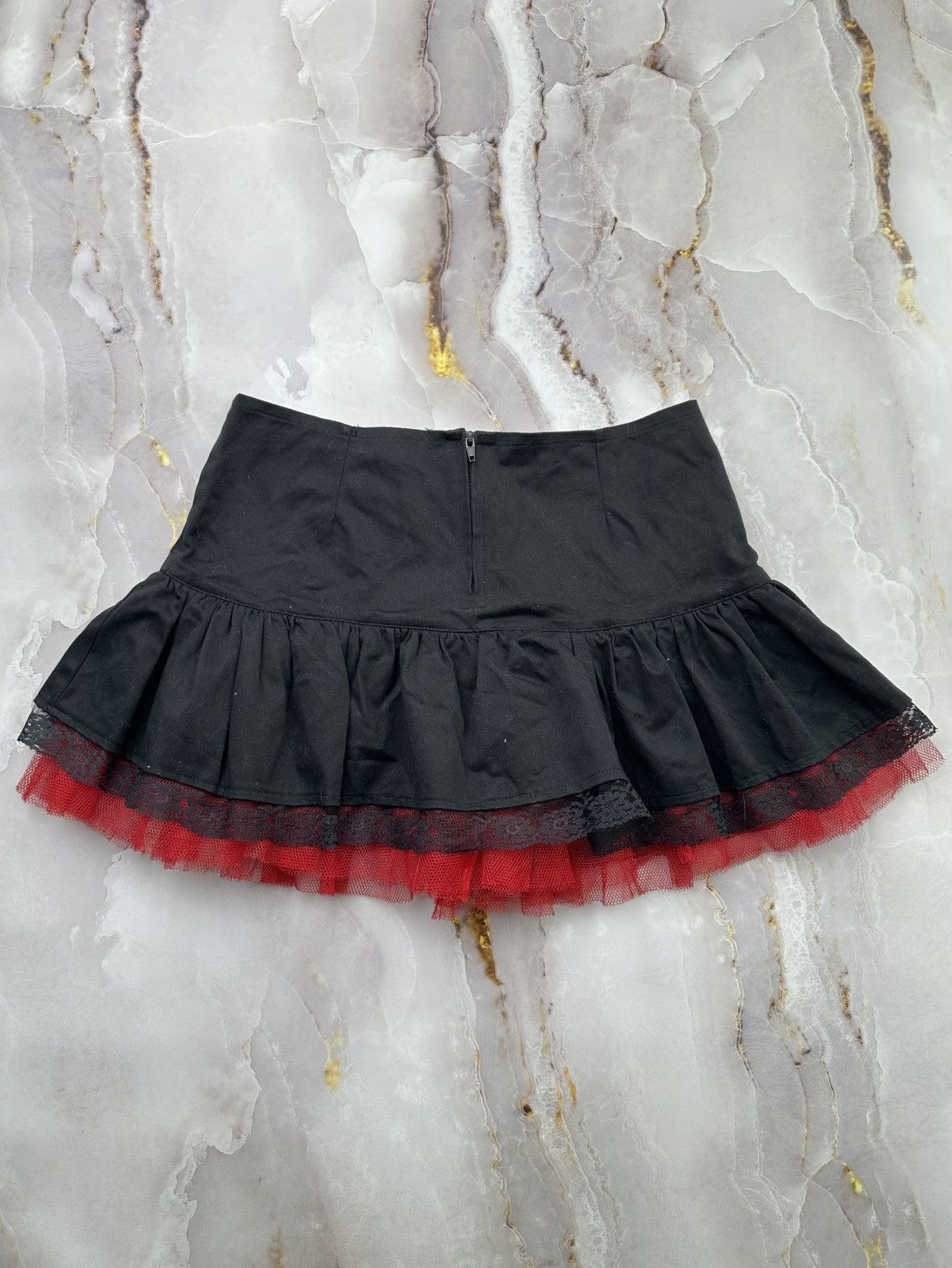 Japanese Brand Vintage Flared Mini Skirt Size 29" - 7 Thumbnail