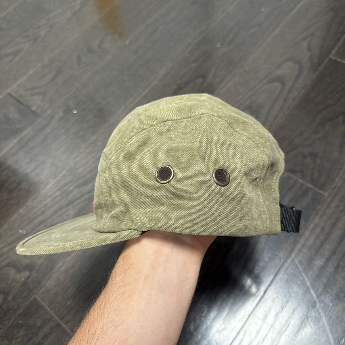 Supreme Supreme Washed Canvas Camp Cap Olive Size ONE SIZE - 3 Thumbnail