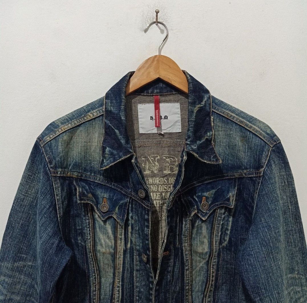 Japanese Brand HNBM has no boundaries of manifest Trucker Denim Jacket Size US XL / EU 56 / 4 - 3 Thumbnail