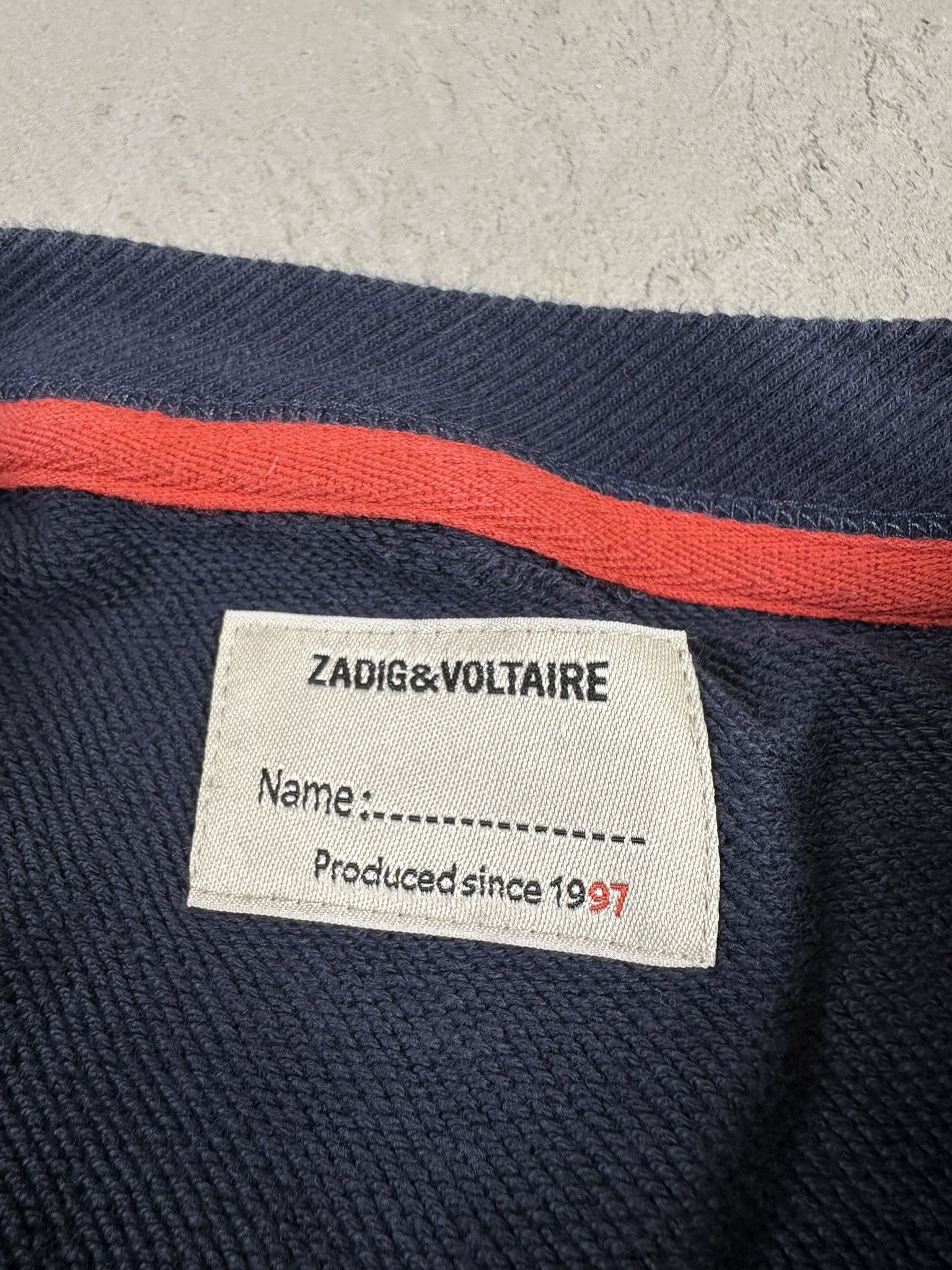 Zadig & Voltaire Zadig & Voltaire Lightning Pattern Logo Sweatshirt Crewneck Size US S / EU 44-46 / 1 - 13 Thumbnail