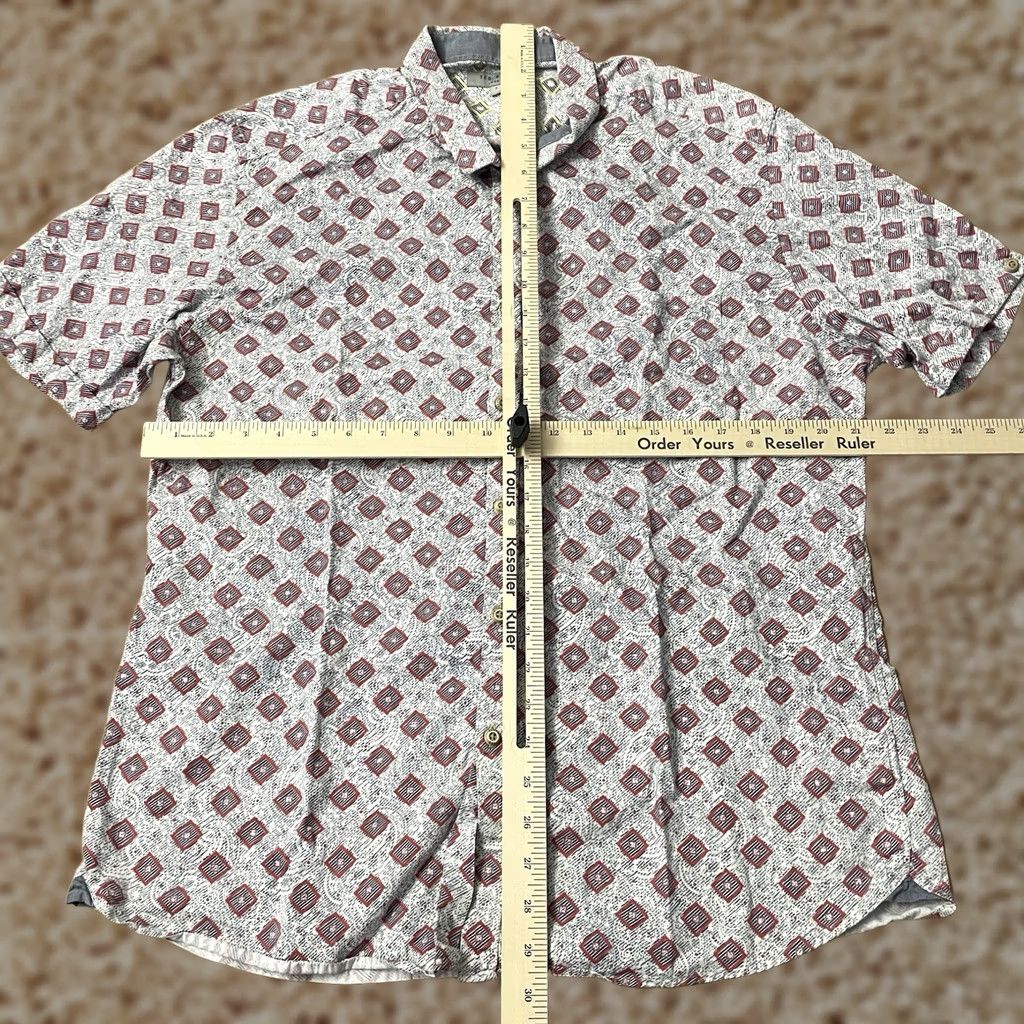 Ted Baker Ted Baker Button-Up Shirt Adult Medium All Over Print Outdoors Casual Mens Size US M / EU 48-50 / 2 - 1 Thumbnail