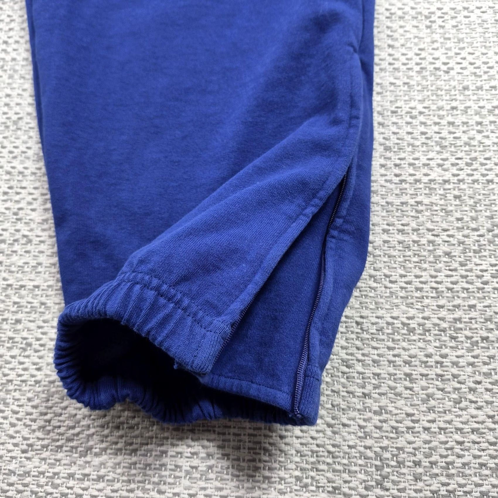 Vintage CAHLUMN Pants Mens XL Blue Heavy Terry Jogger Elastic Waist Zip Pockets Size US 36 / EU 52 - 6 Thumbnail