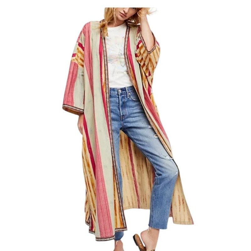 Free People Free People Intimately Meadowsweet Robe SZ XS/S 100% Cotton Size XS / US 0-2 / IT 36-38 - 1 Thumbnail