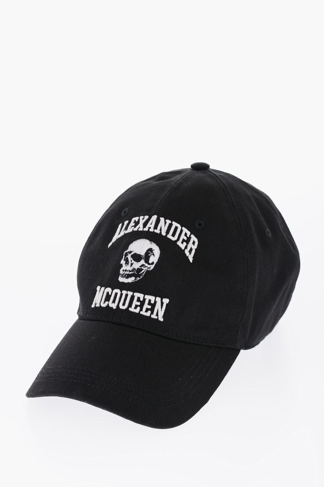 Alexander McQueen Cotton Baseball Cap with Embossed Logo Size ONE SIZE - 1 Thumbnail