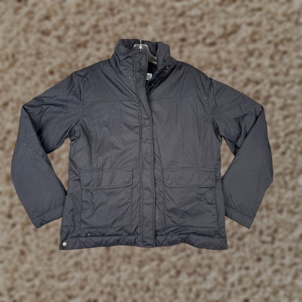 Vintage VINTAGE Columbia Jacket Women L Black Full Zip Nylon Shell Goosedown Feather Size L / US 10 / IT 46 - 1 Thumbnail