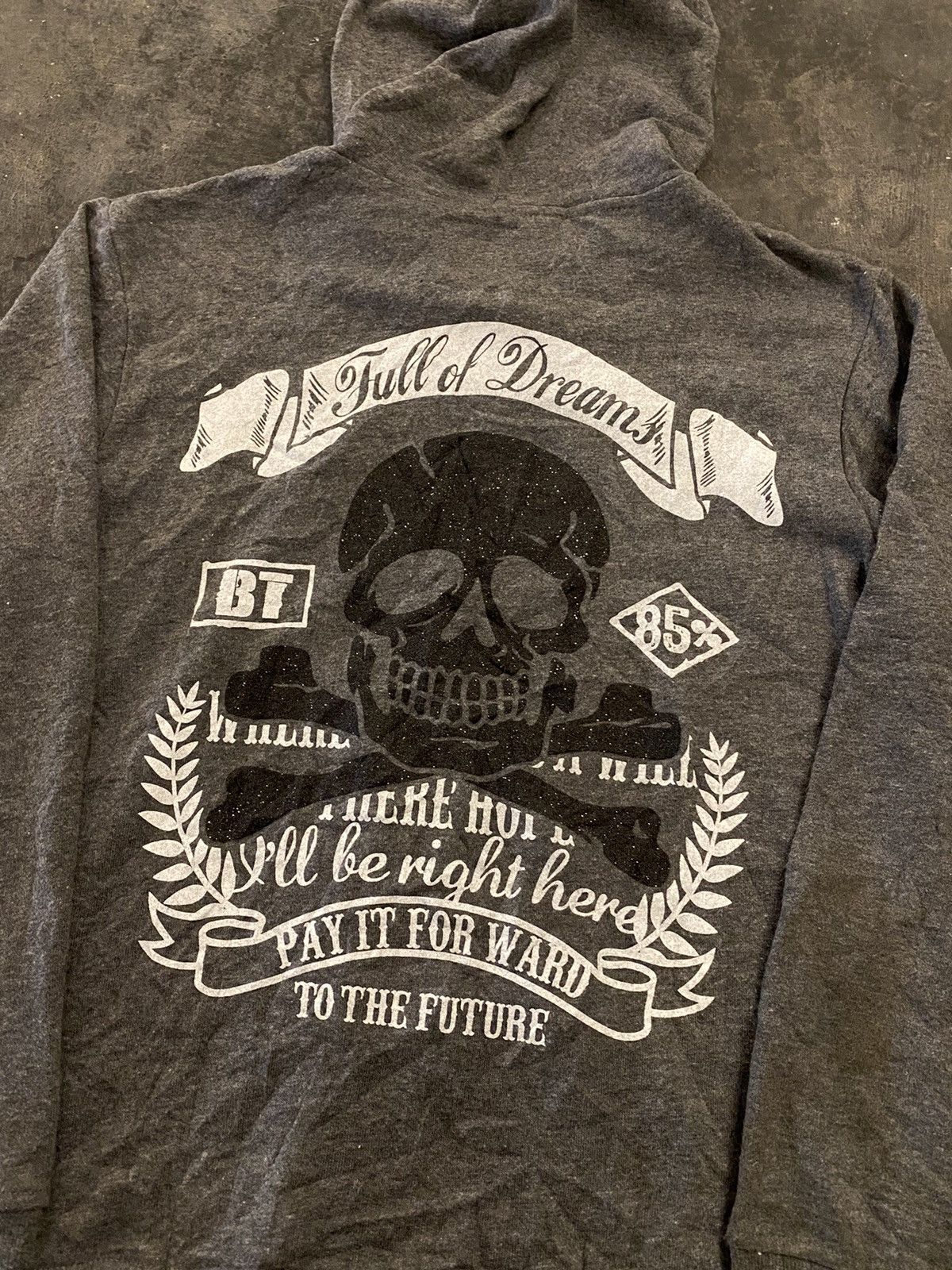 If Six Was Nine × Japanese Brand × Le Grande Bleu (L.G.B.) Flag Stone skull ifsixwasnine zip hoodie Size US S / EU 44-46 / 1 - 2 Thumbnail