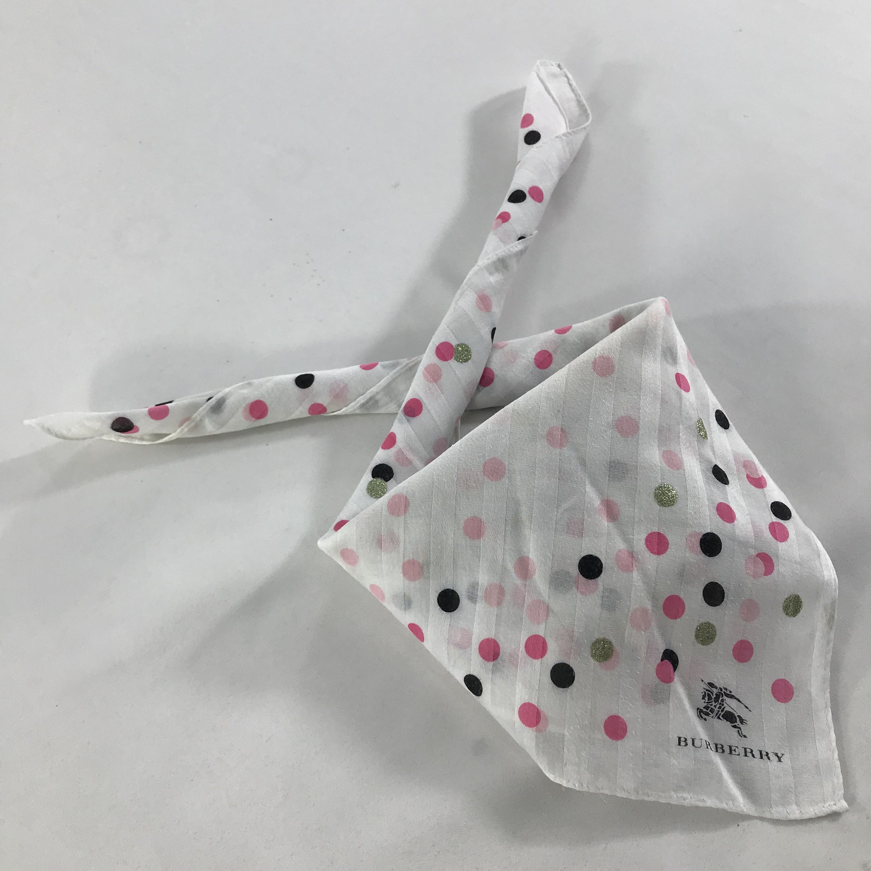Burberry × Vintage Burberry Bandana / Handkerchief / Neckerchief - S1714 Size ONE SIZE - 4 Thumbnail