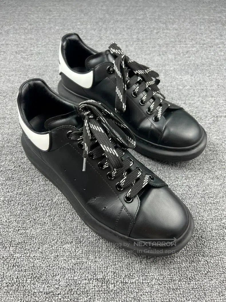 Alexander McQueen McQueen Black Leather Casual Sneakers. Size US 10.5 / EU 43-44 - 2 Thumbnail