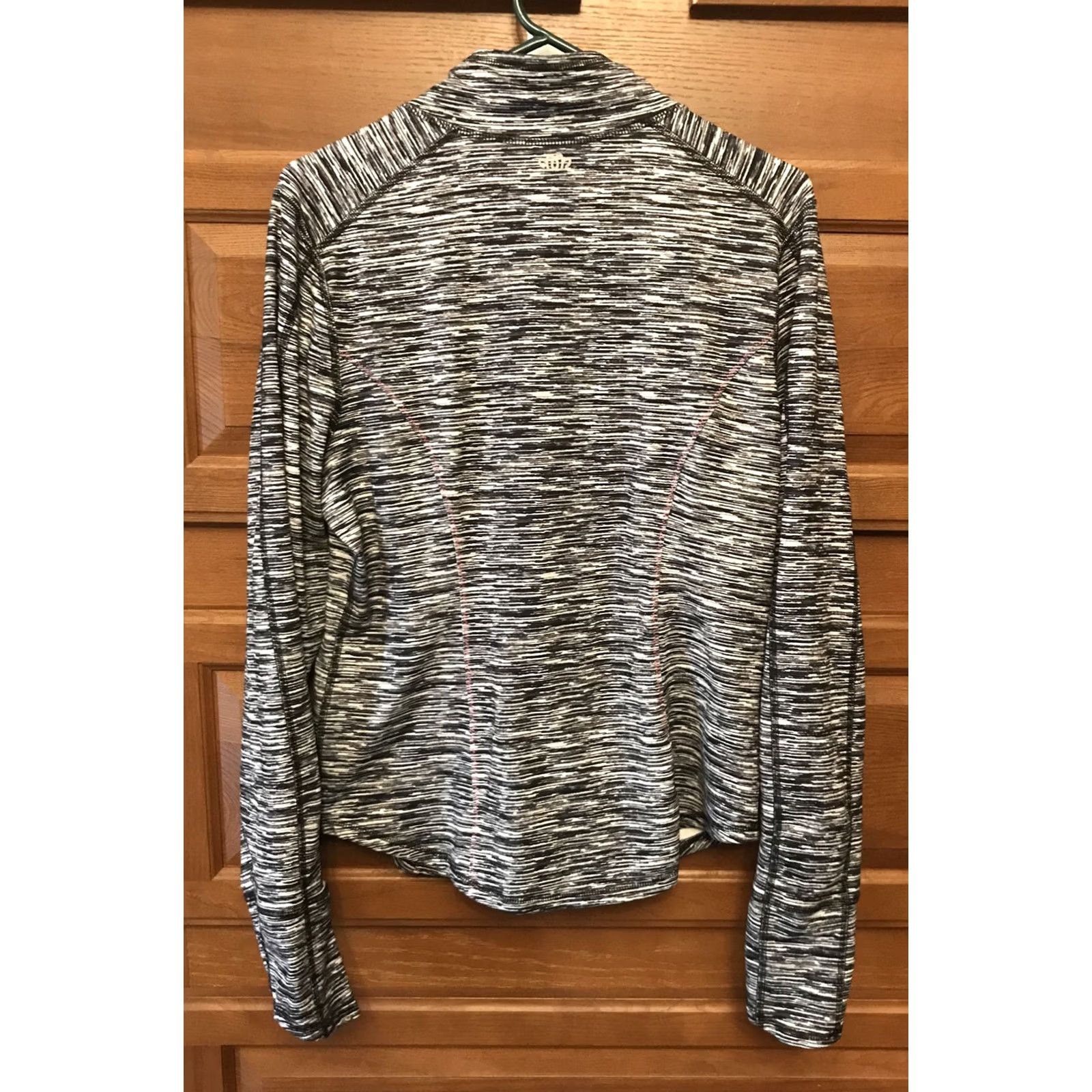 Vintage Maurices Lightweight Jacket L Full Zip black white pockets stretch 1412 Size L / US 10 / IT 46 - 2 Thumbnail