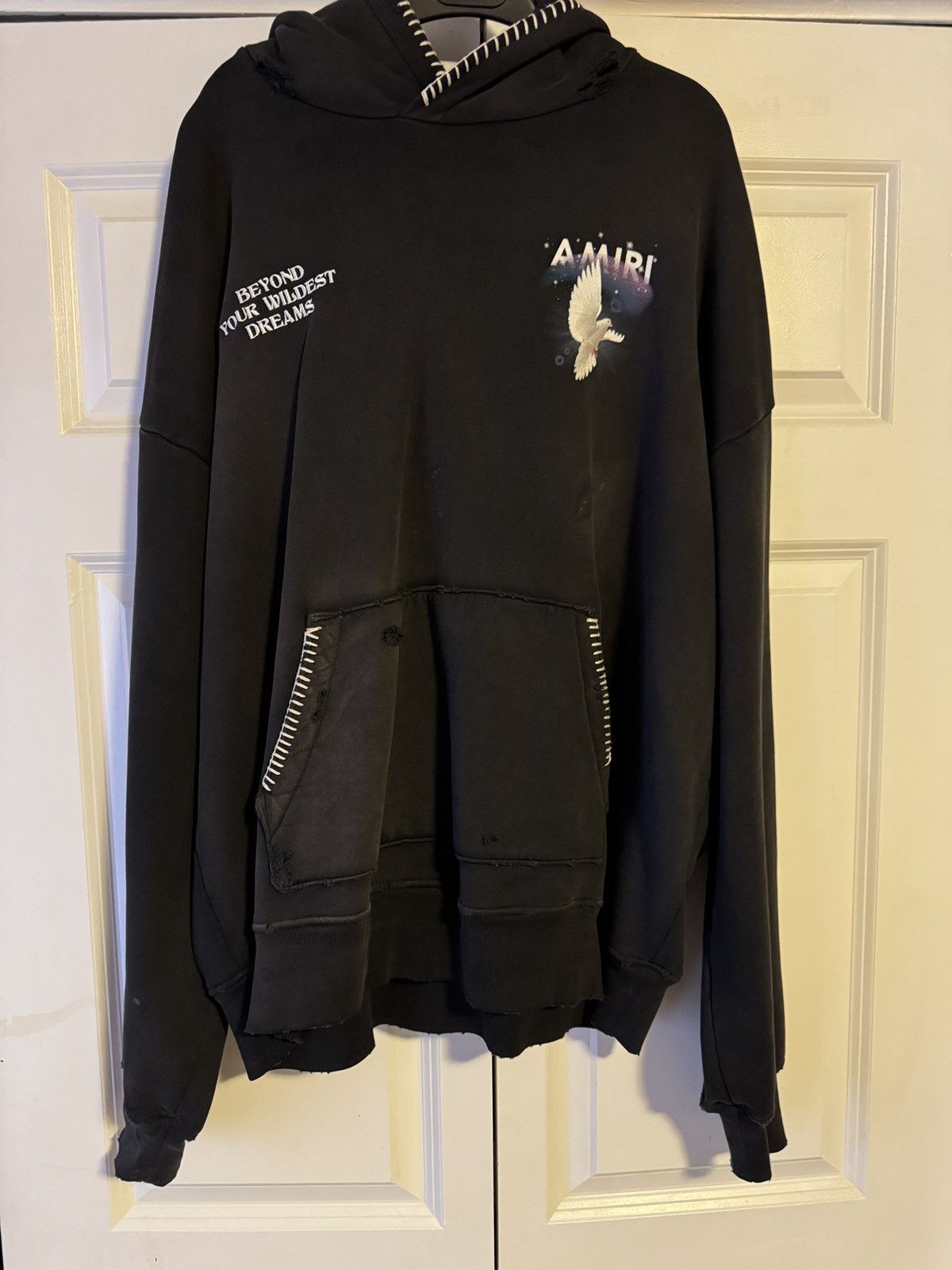 Amiri Eternal Dove Cotton Hoodie Size US M / EU 48-50 / 2 - 1 Thumbnail