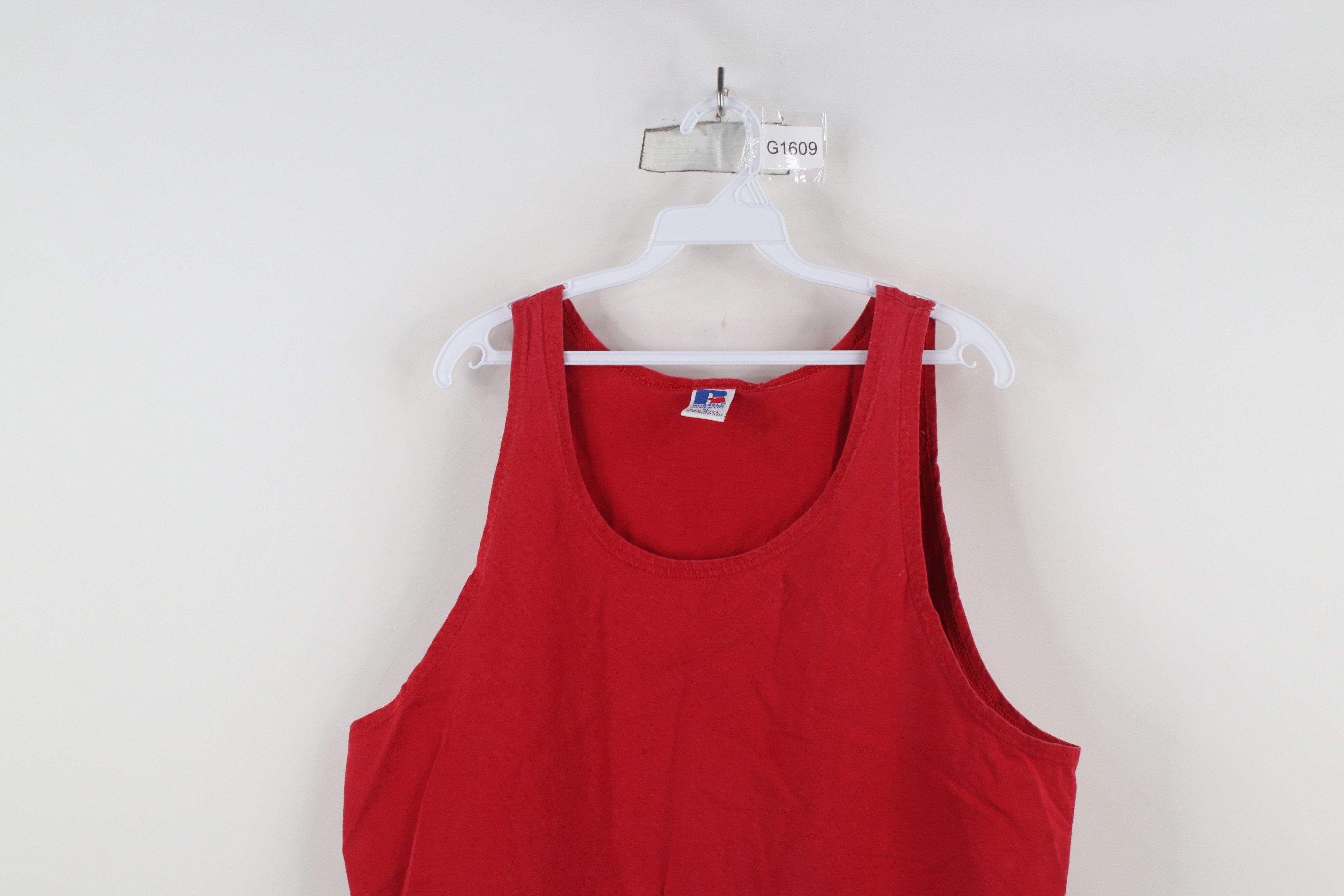 Russell Athletic × Vintage Vintage 90s Russell Athletic Heavy Cotton Tank Top T-Shirt Size US XL / EU 56 / 4 - 2 Thumbnail
