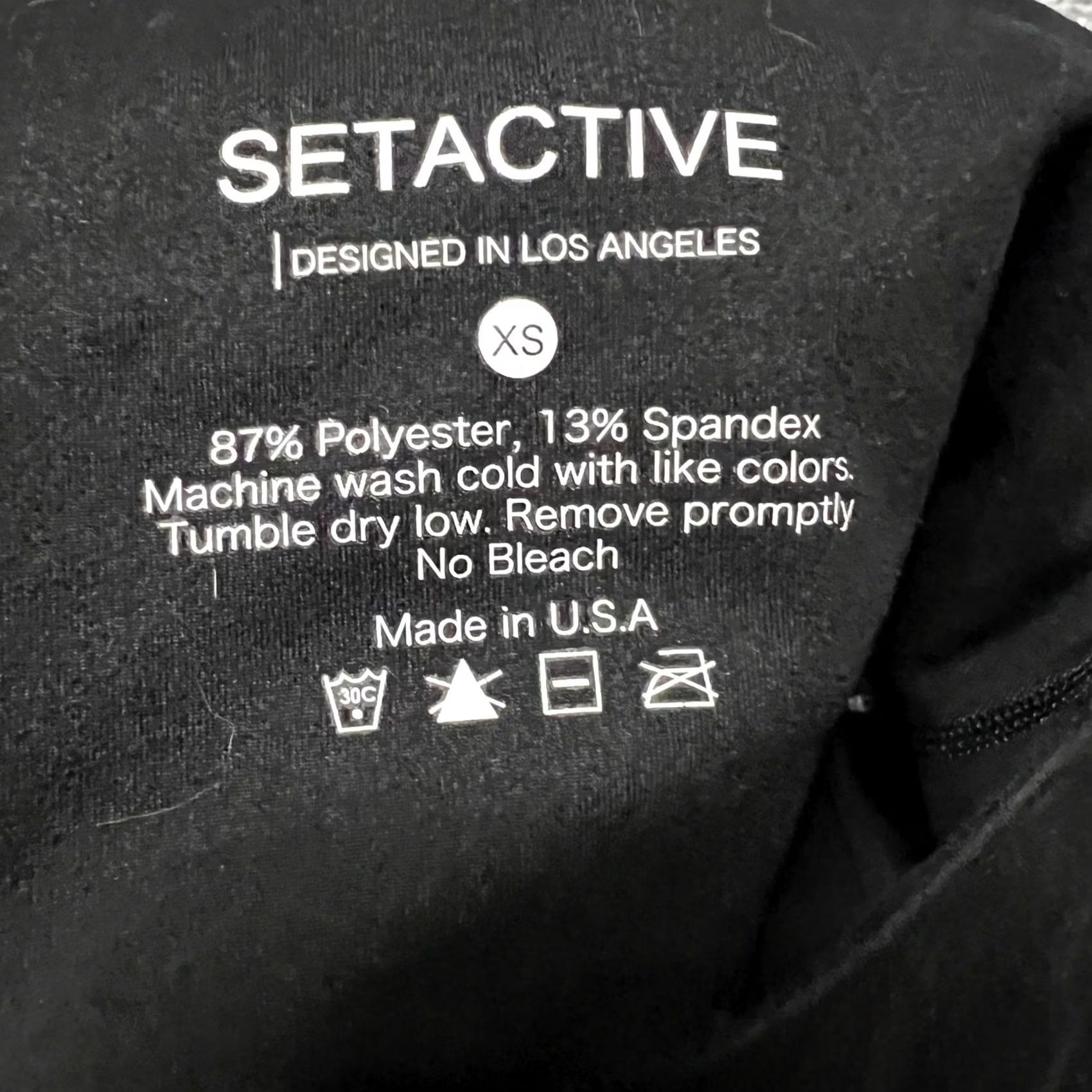 Vintage Set Active Shorts Womens XS Black Bike Activewear Size 26" / US 2 / IT 38 - 4 Thumbnail