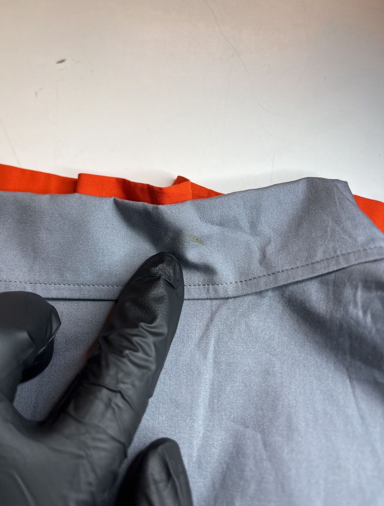 Prada Prada Grey / Orange Flames Tie-Dye Print Button Up Shirt Size US XXL / EU 58 / 5 - 17 Thumbnail